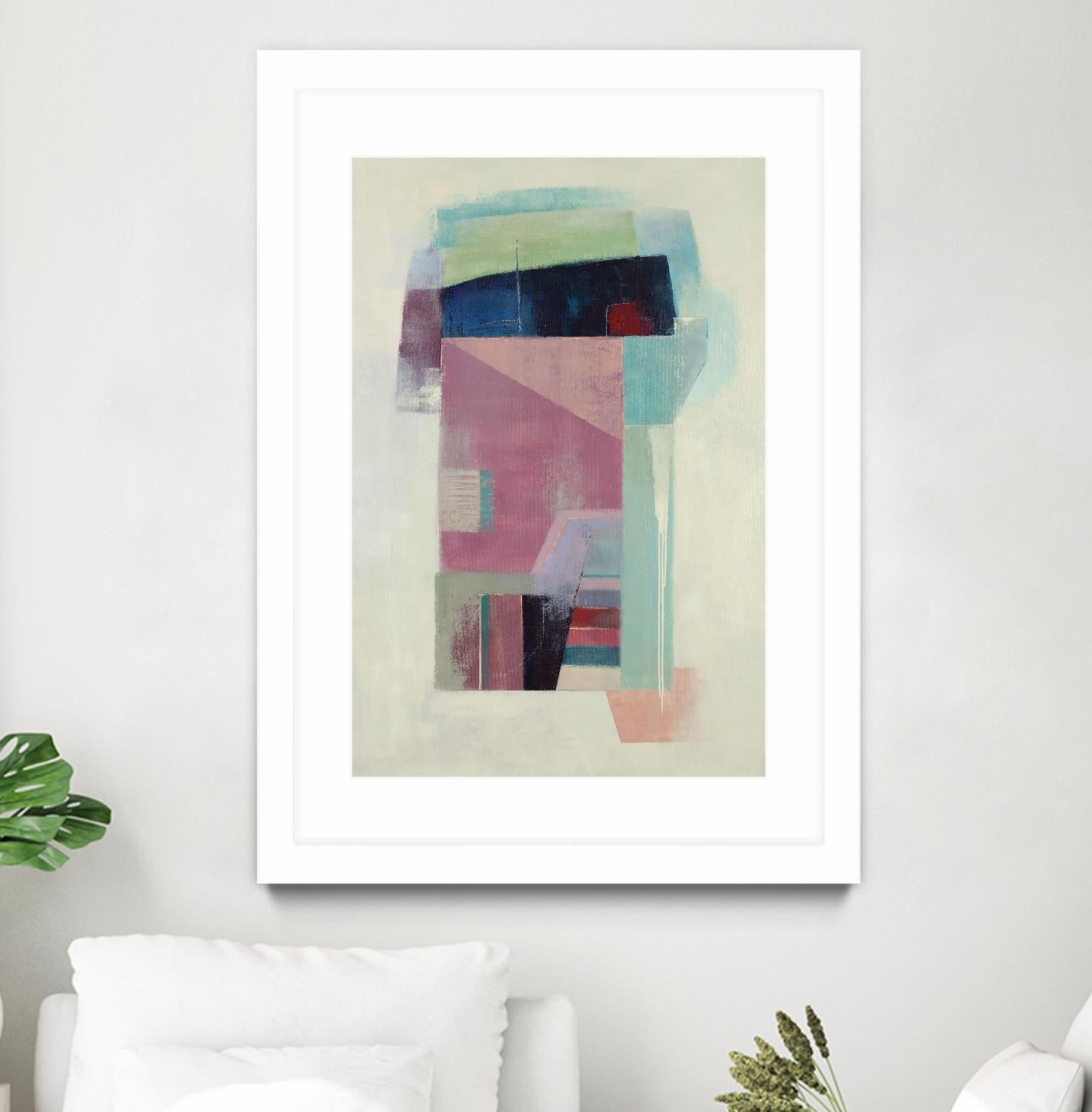 Specific Structures by Daleno Art on GIANT ART - pink abstract abstrait