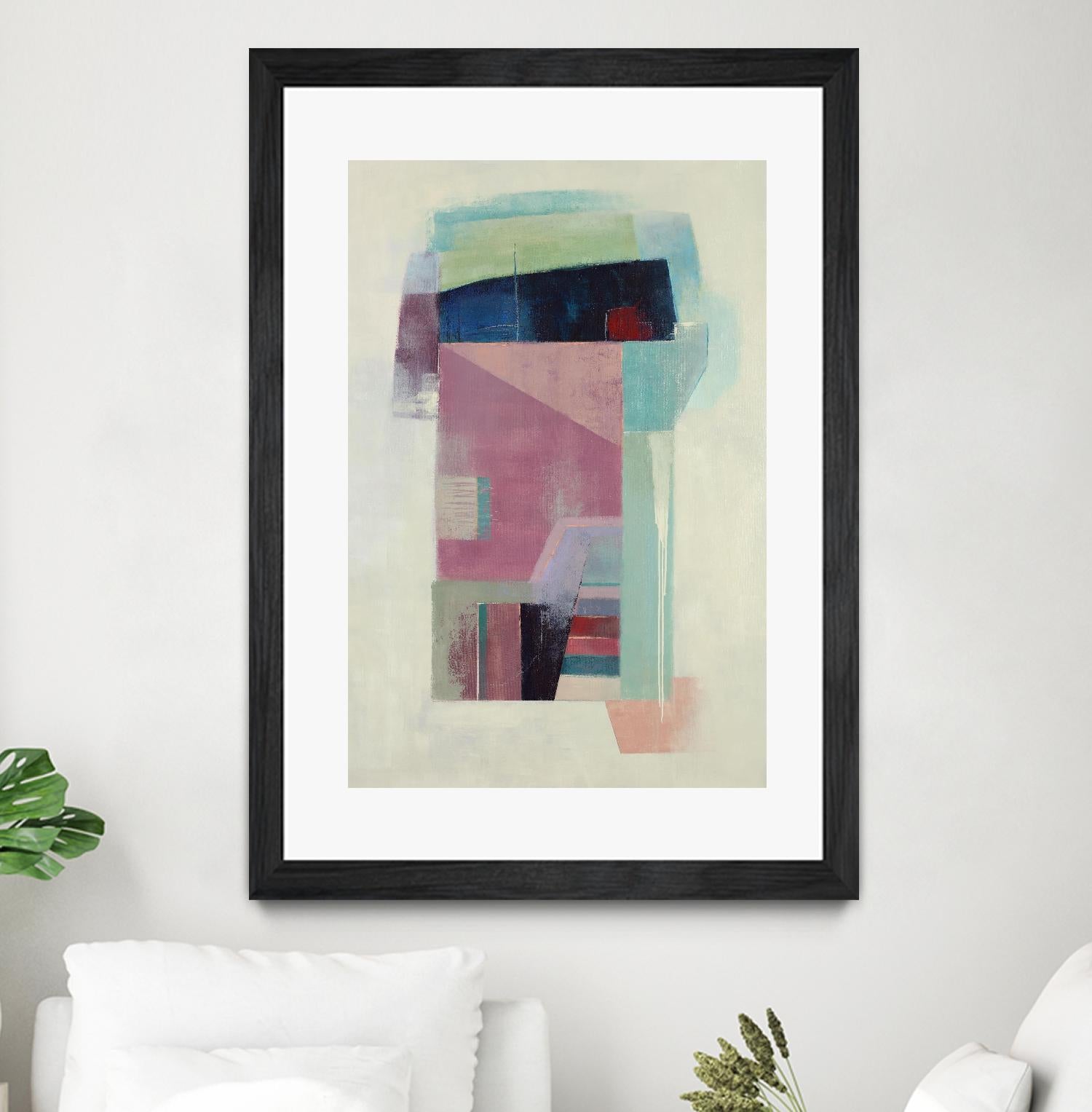 Specific Structures by Daleno Art on GIANT ART - pink abstract abstrait