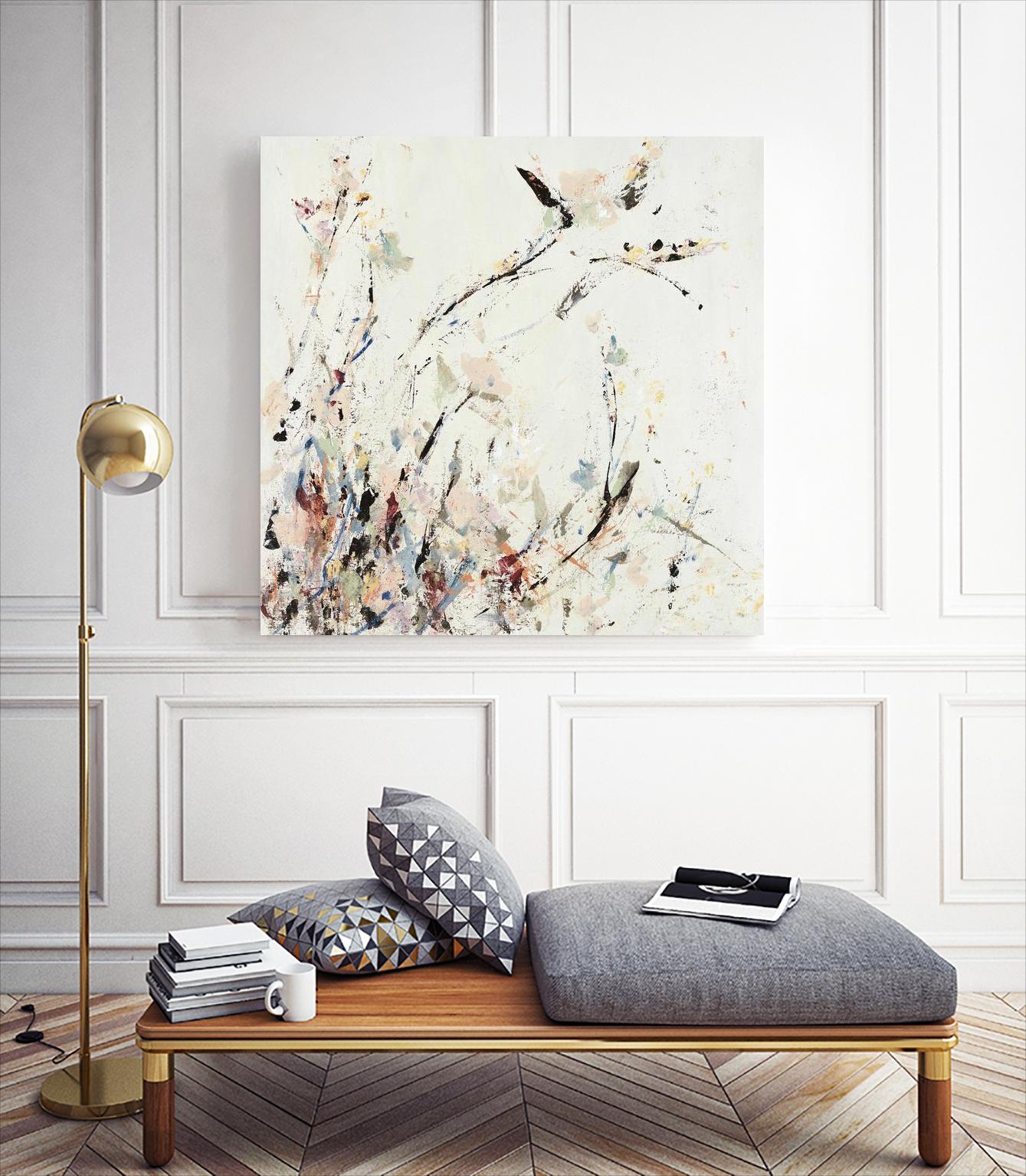 Outside the Polo Lounge II by Daleno Art on GIANT ART - pink abstract