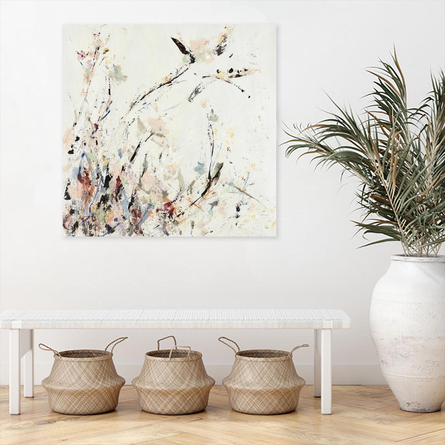 Outside the Polo Lounge II by Daleno Art on GIANT ART - pink abstract