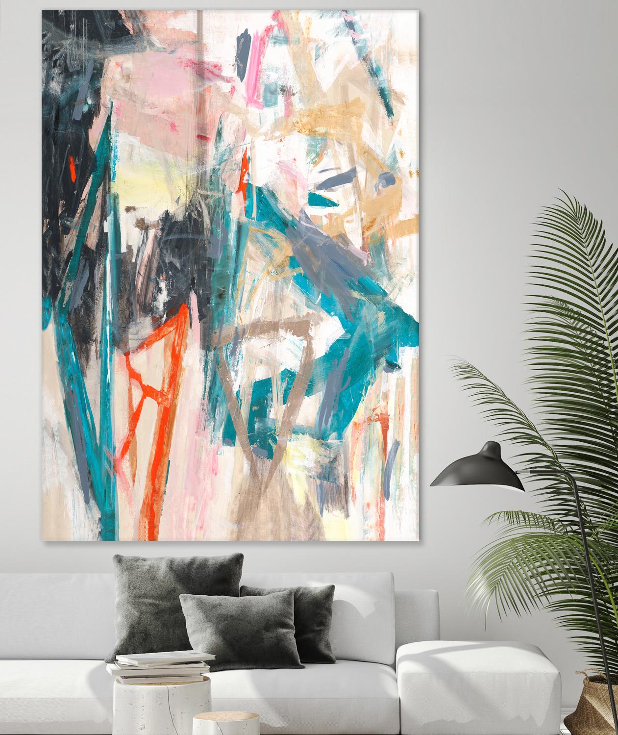 French Movement V by Daleno Art on GIANT ART - orange abstract