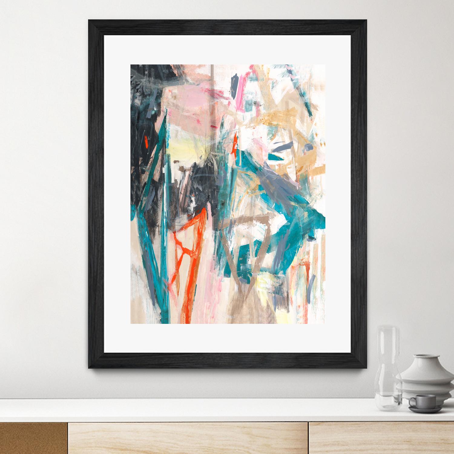 French Movement V by Daleno Art on GIANT ART - orange abstract