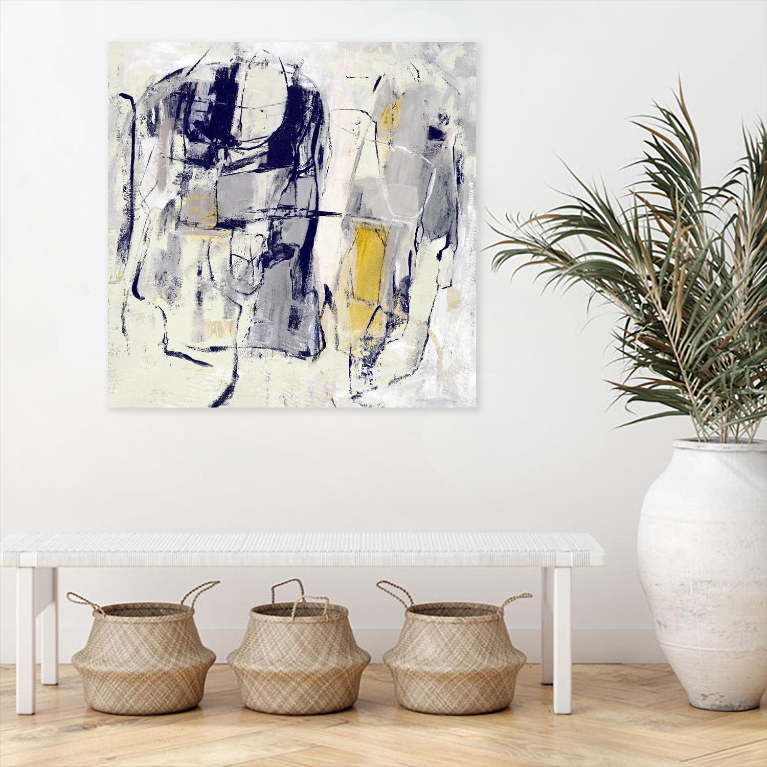 Dream Wrestling by Daleno Art on GIANT ART - blue abstract abstrait