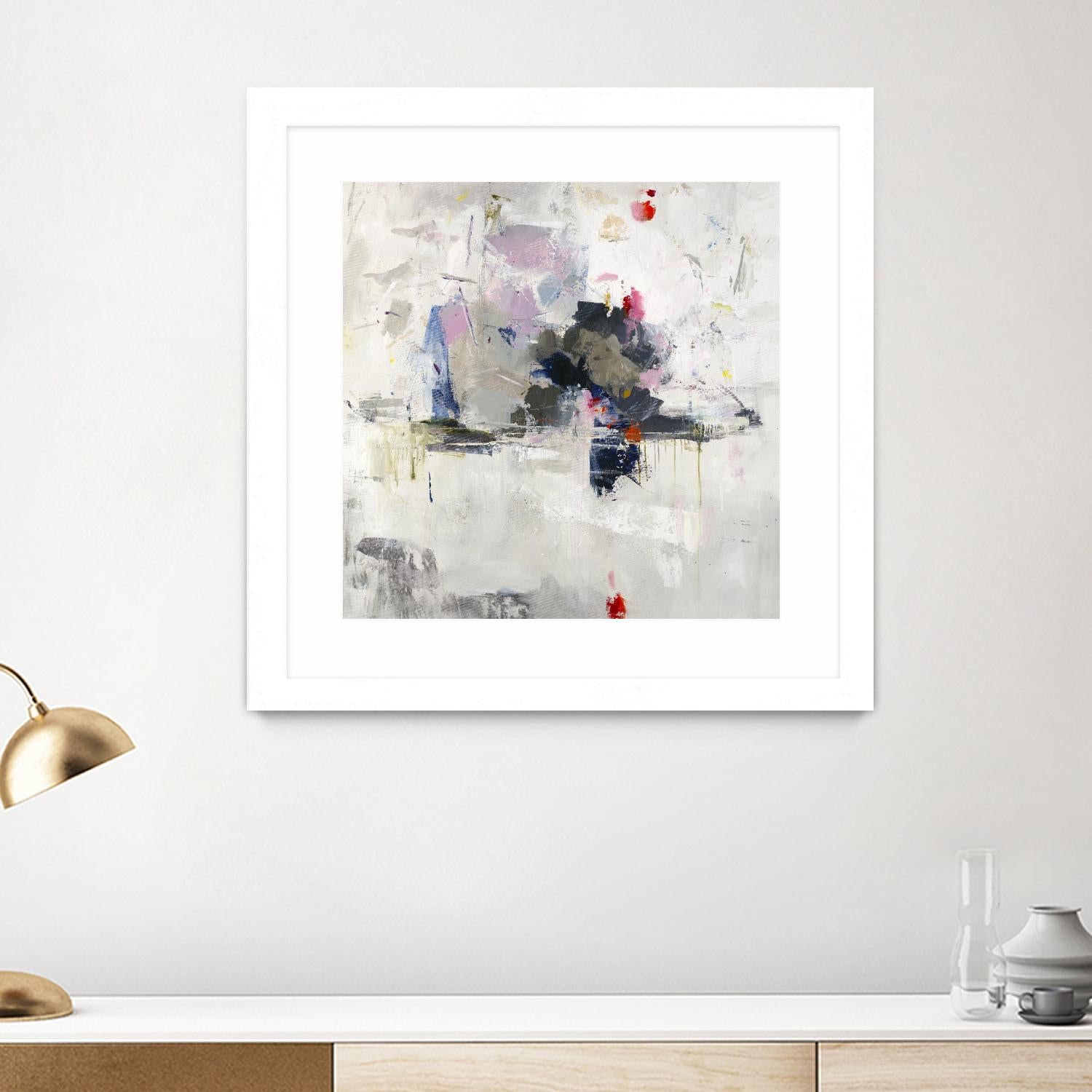 Glacial Mass by Daleno Art on GIANT ART - red abstract abstrait