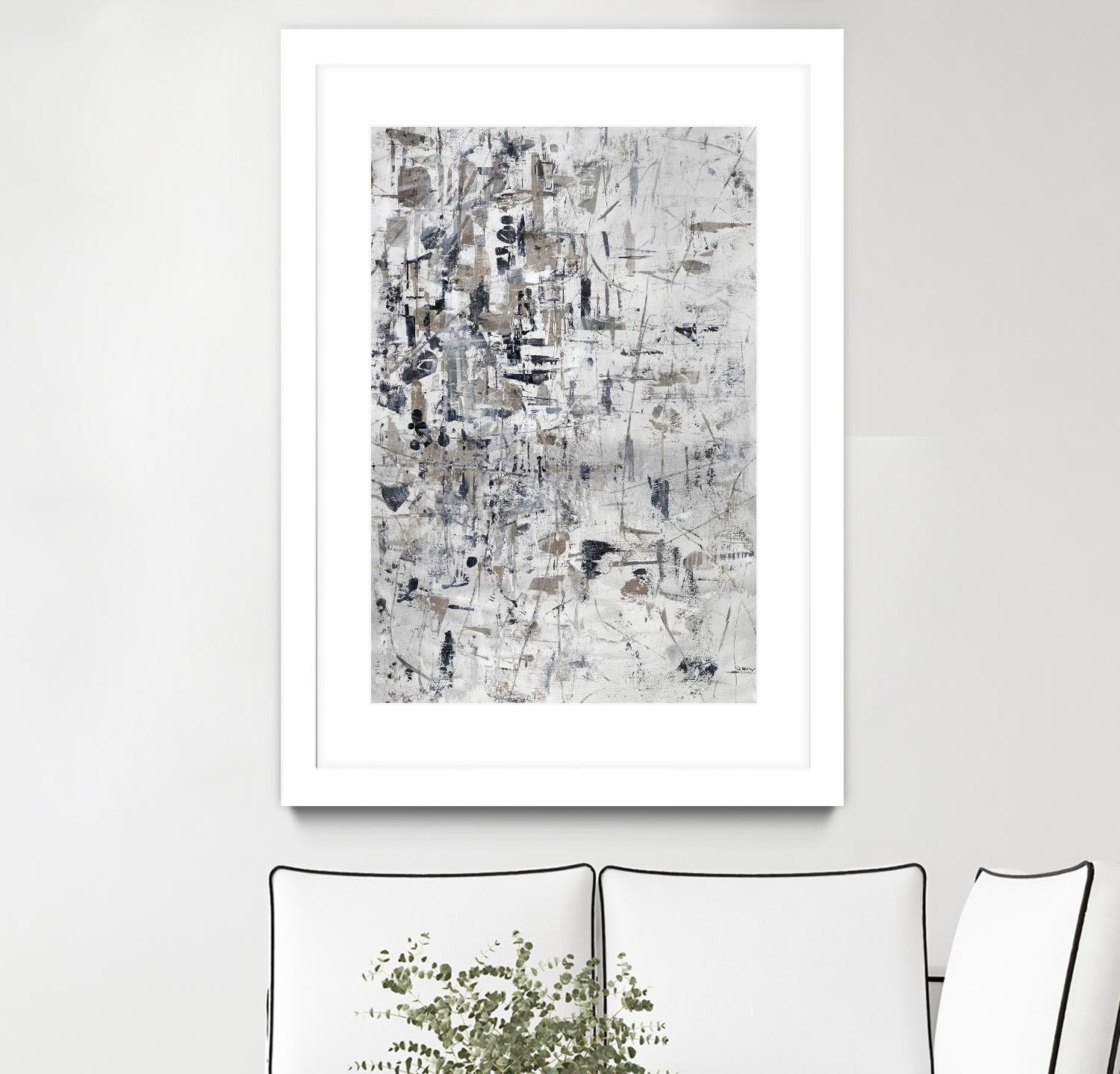 Scattered and Shattered.tif by Daleno Art on GIANT ART - black abstract abstrait