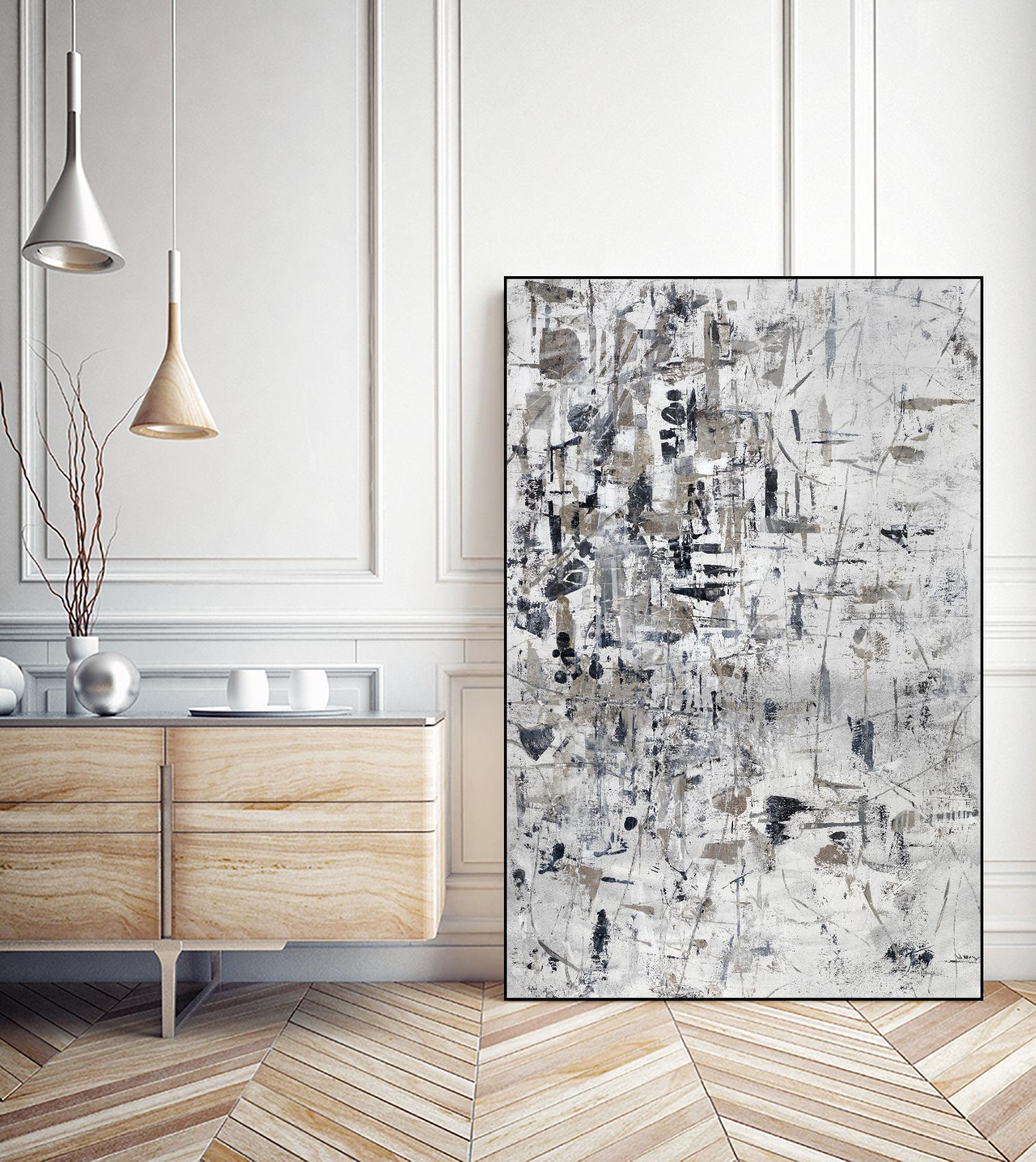 Scattered and Shattered.tif by Daleno Art on GIANT ART - black abstract abstrait