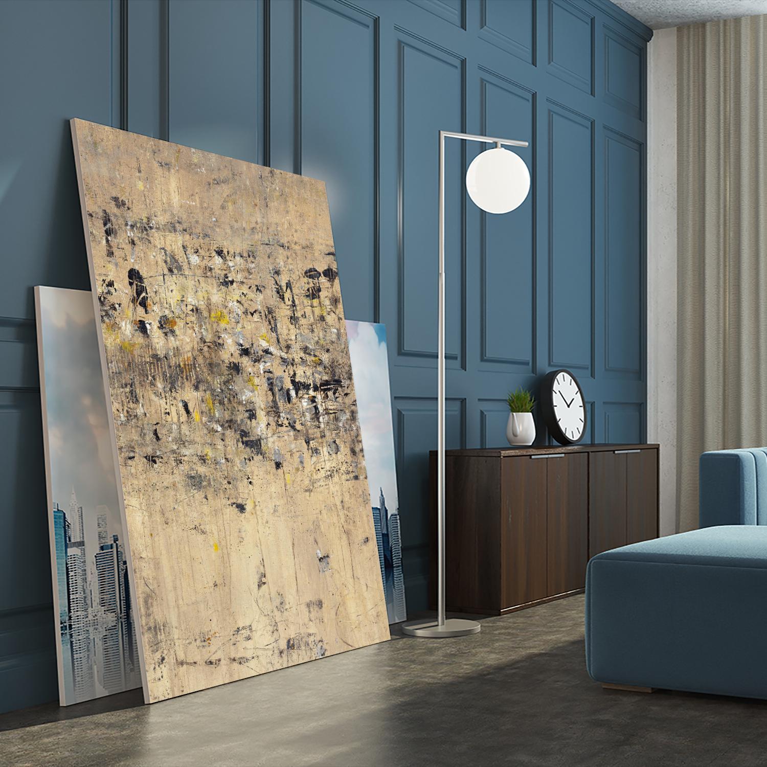 Visitors From Afar by Daleno Art on GIANT ART - gold abstract abstrait