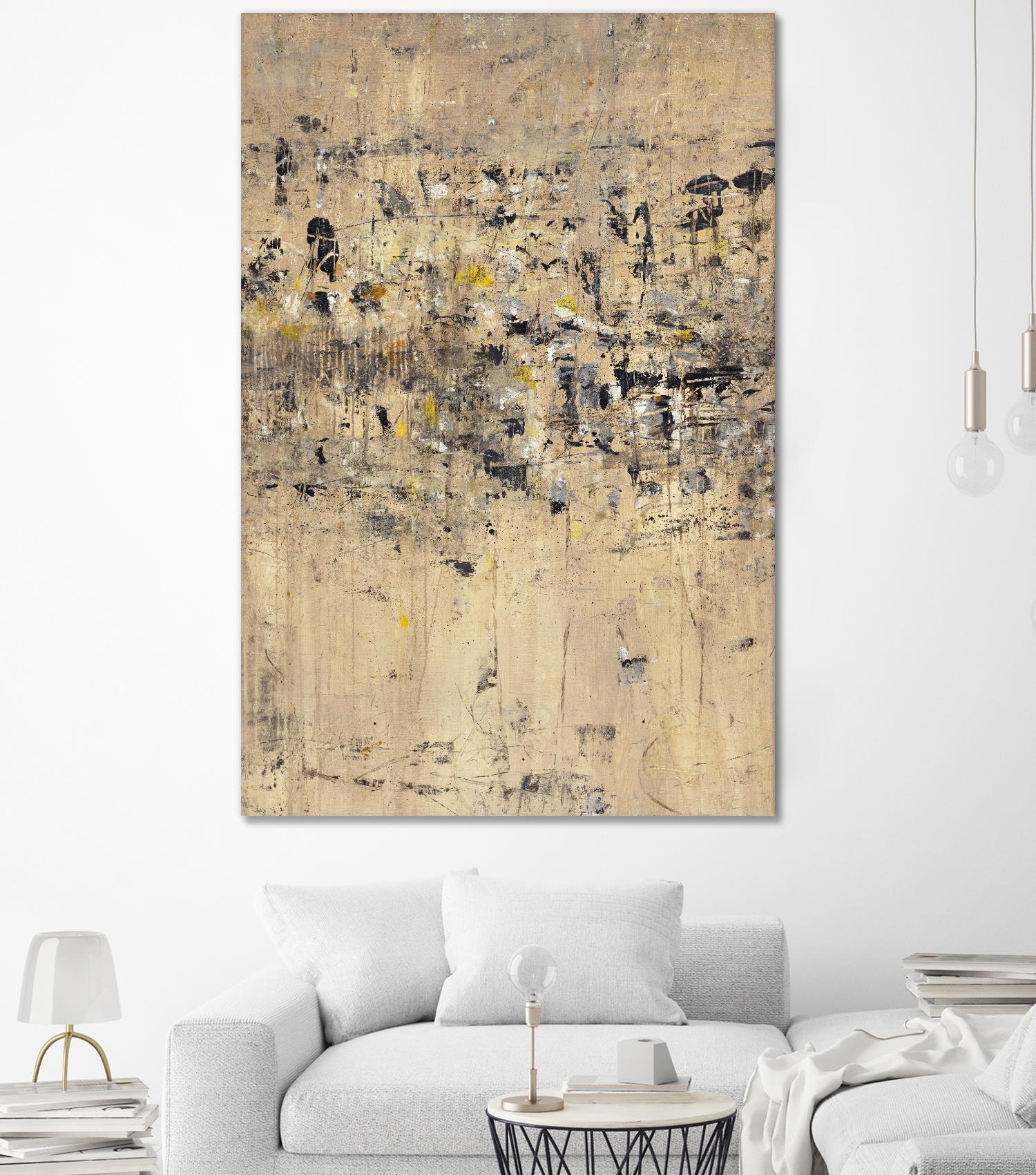 Visitors From Afar by Daleno Art on GIANT ART - gold abstract abstrait