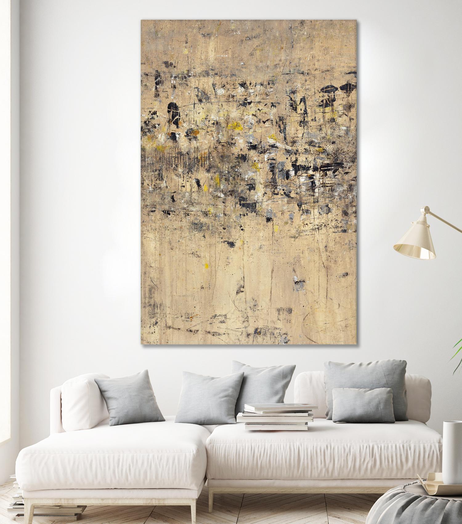 Visitors From Afar by Daleno Art on GIANT ART - gold abstract abstrait
