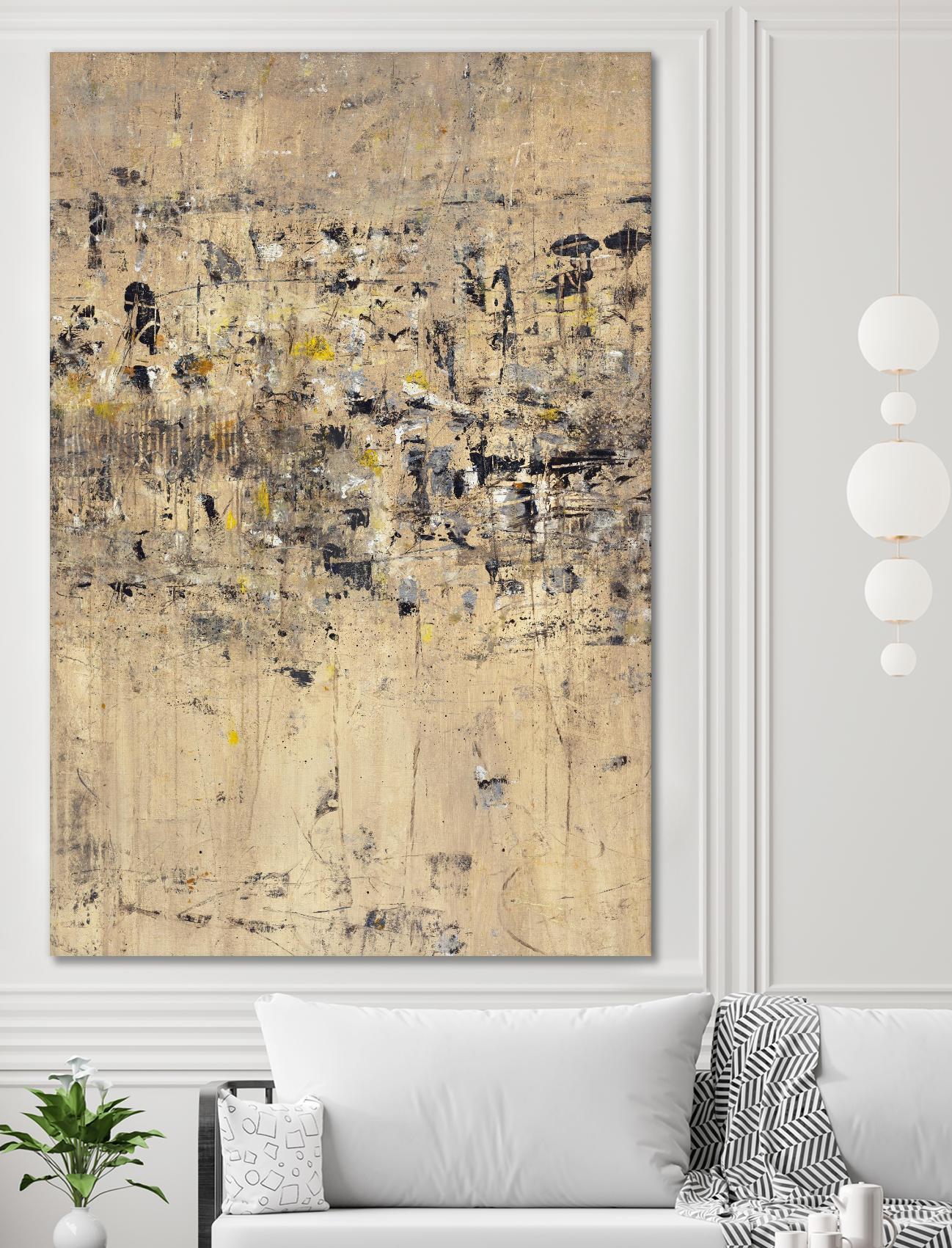 Visitors From Afar by Daleno Art on GIANT ART - gold abstract abstrait
