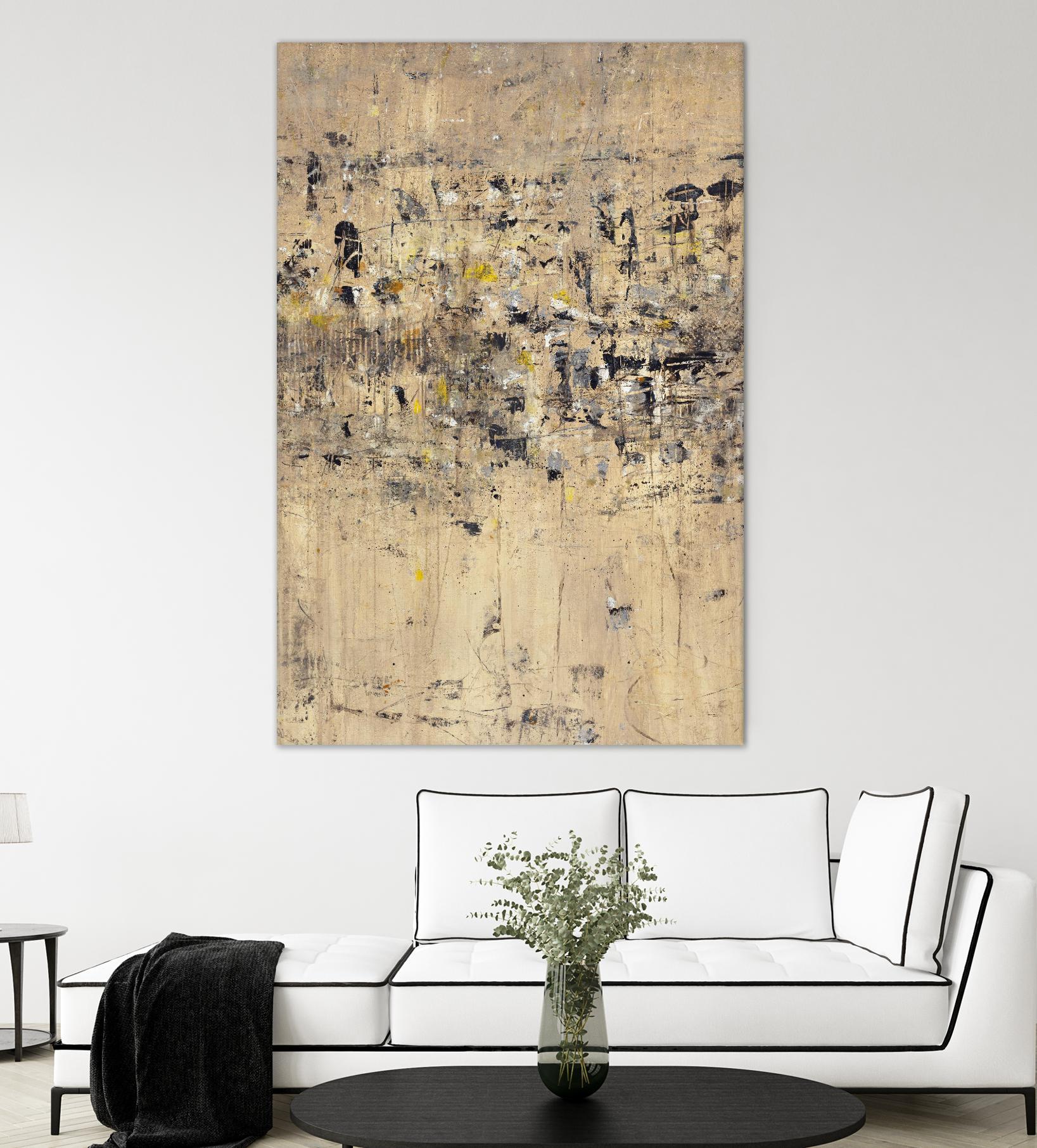 Visitors From Afar by Daleno Art on GIANT ART - gold abstract abstrait