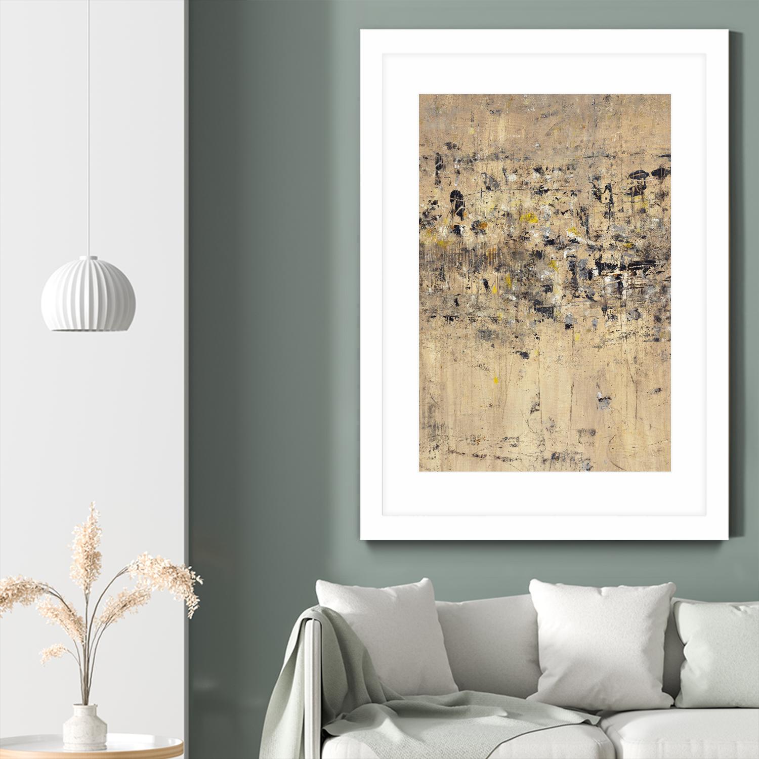 Visitors From Afar by Daleno Art on GIANT ART - gold abstract abstrait