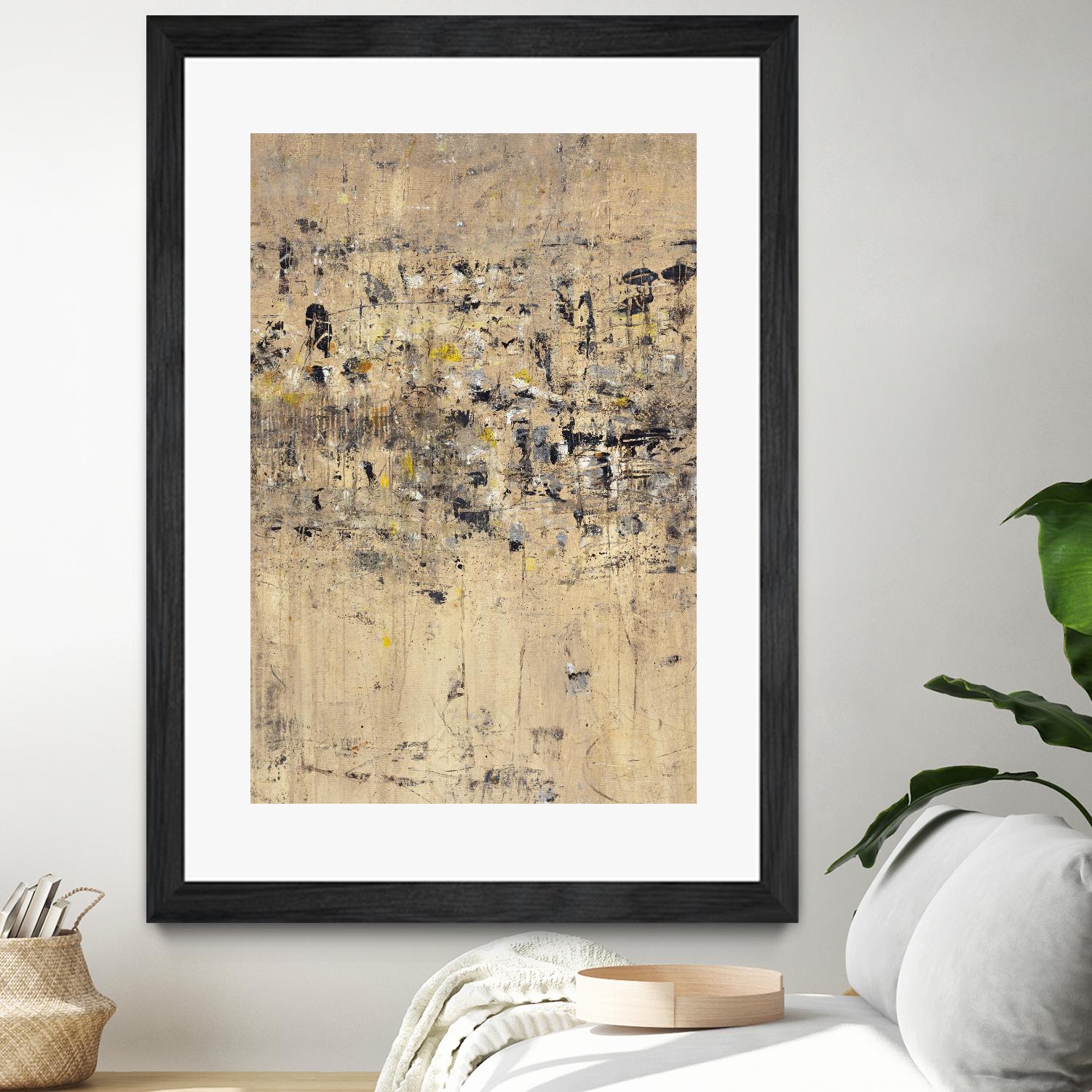 Visitors From Afar by Daleno Art on GIANT ART - gold abstract abstrait