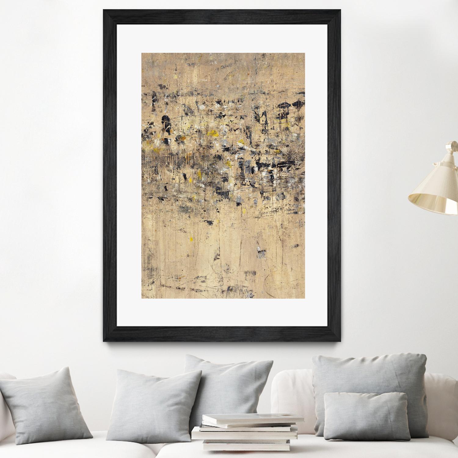 Visitors From Afar by Daleno Art on GIANT ART - gold abstract abstrait