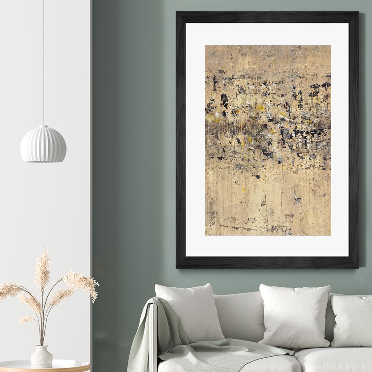 Visitors From Afar by Daleno Art on GIANT ART - gold abstract abstrait