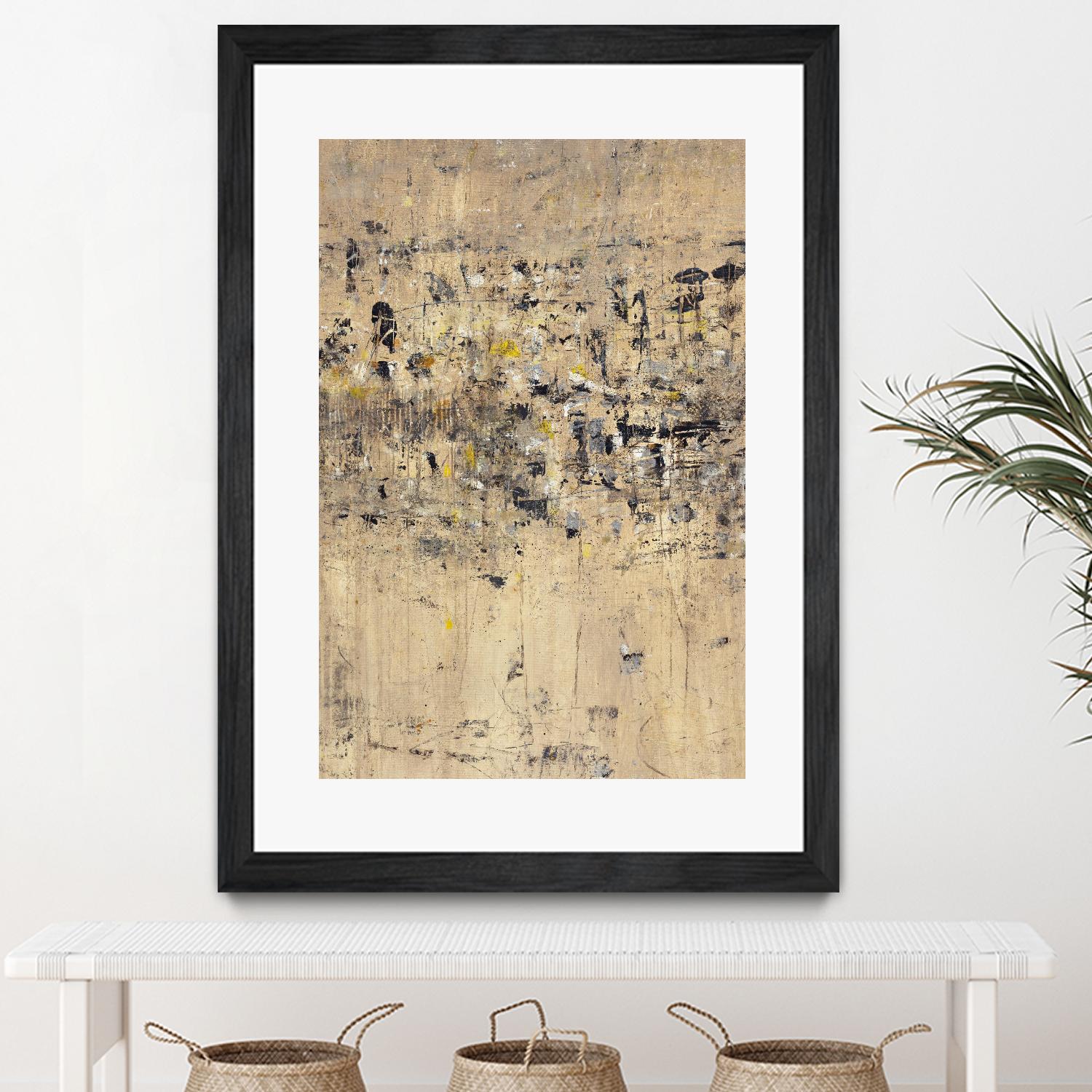 Visitors From Afar by Daleno Art on GIANT ART - gold abstract abstrait
