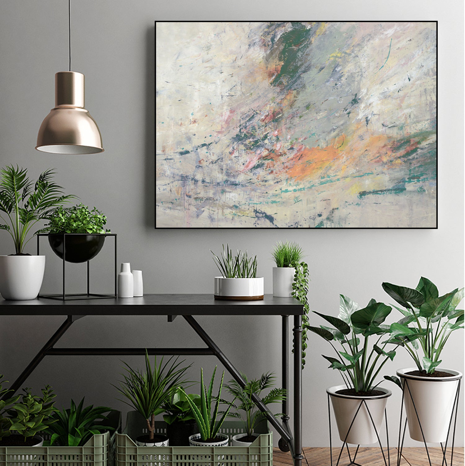 A Fabulous Finish IV by Daleno Art on GIANT ART - grey abstract