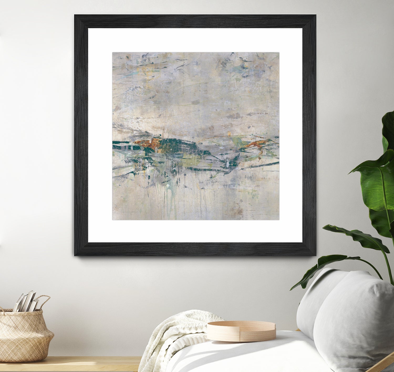 Broken Road III by Daleno Art on GIANT ART - green abstract