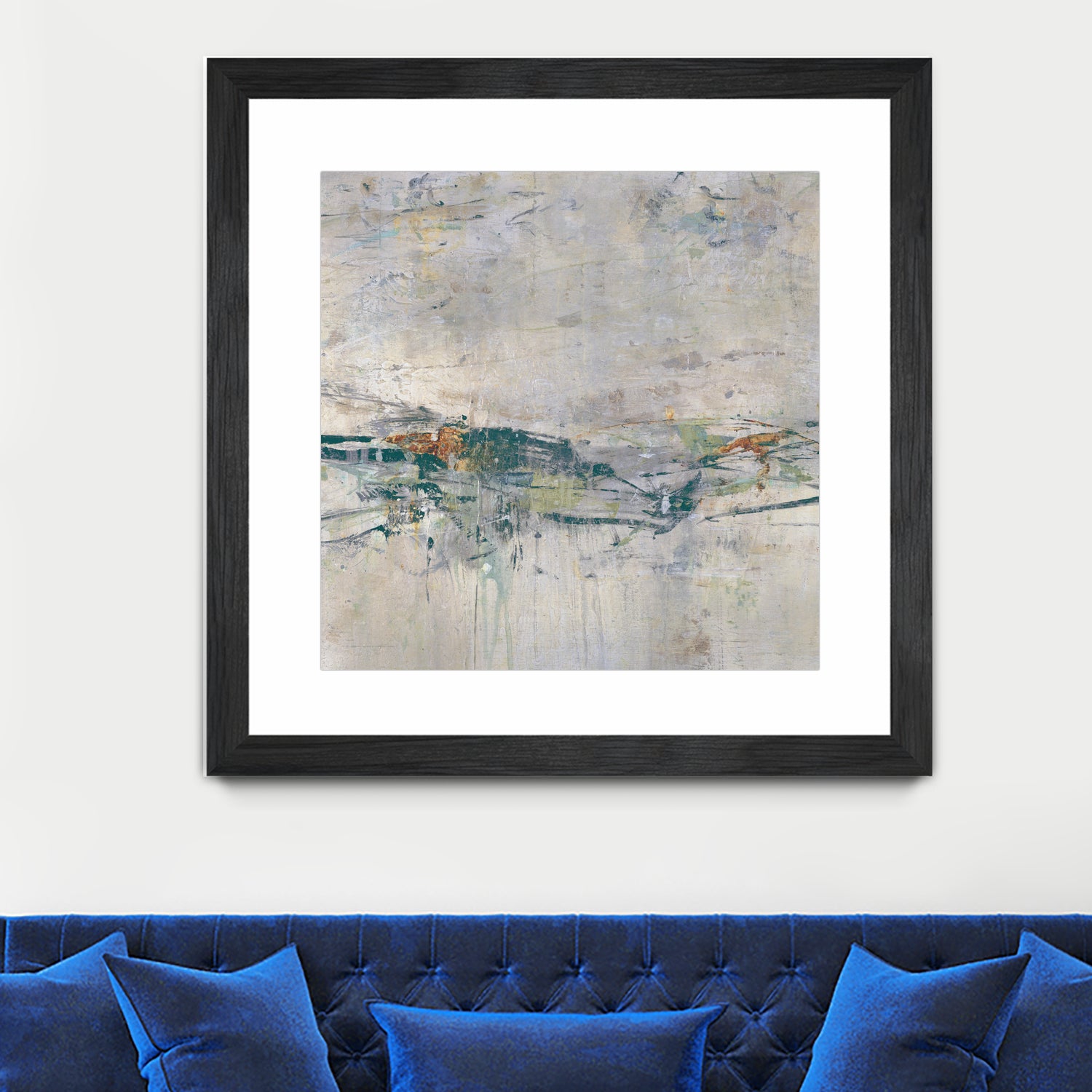 Broken Road III by Daleno Art on GIANT ART - green abstract