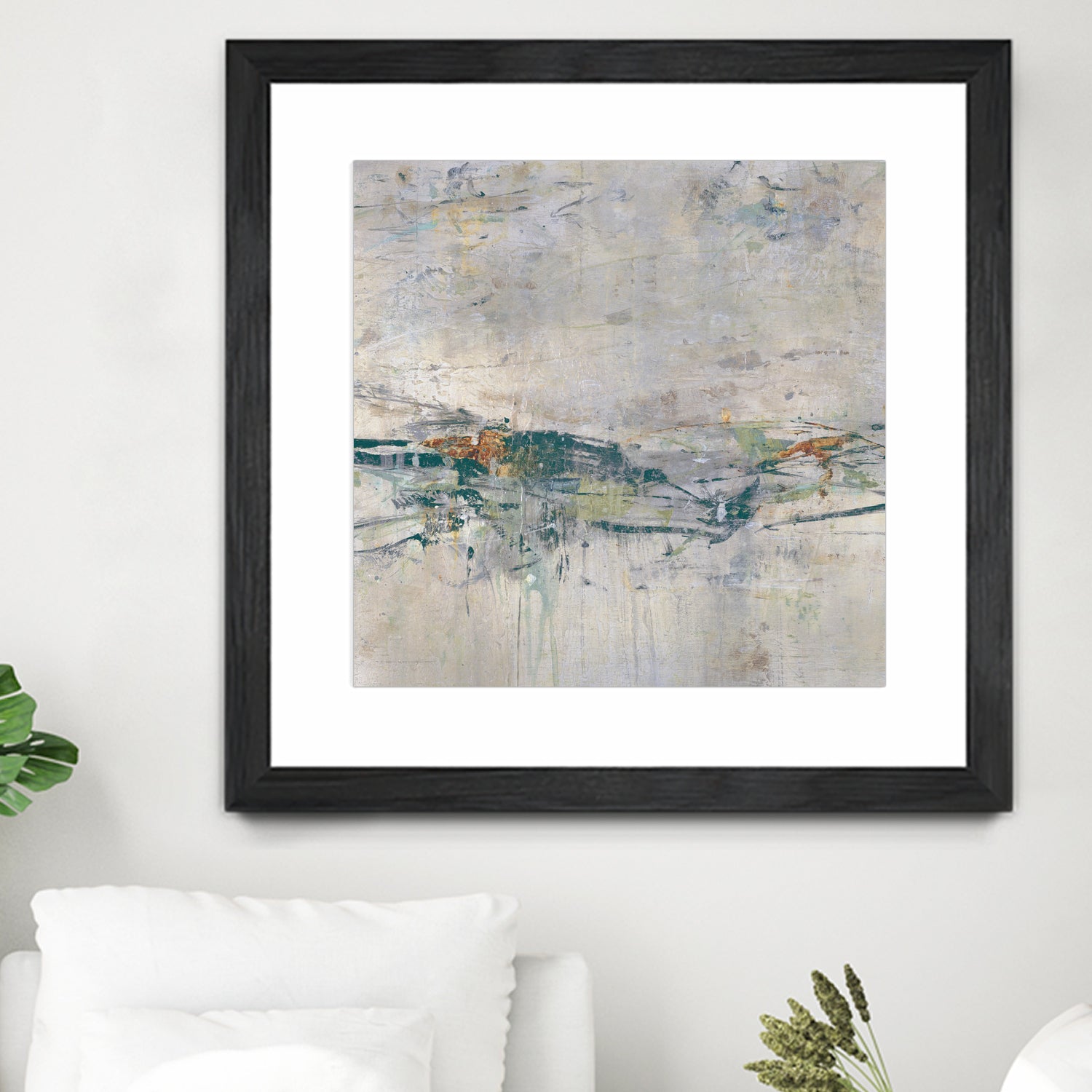 Broken Road III by Daleno Art on GIANT ART - green abstract