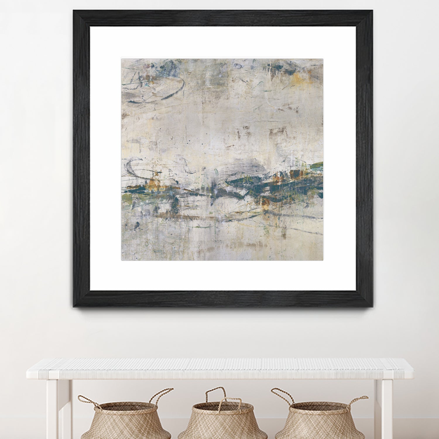 Broken Road IV by Daleno Art on GIANT ART - green abstract