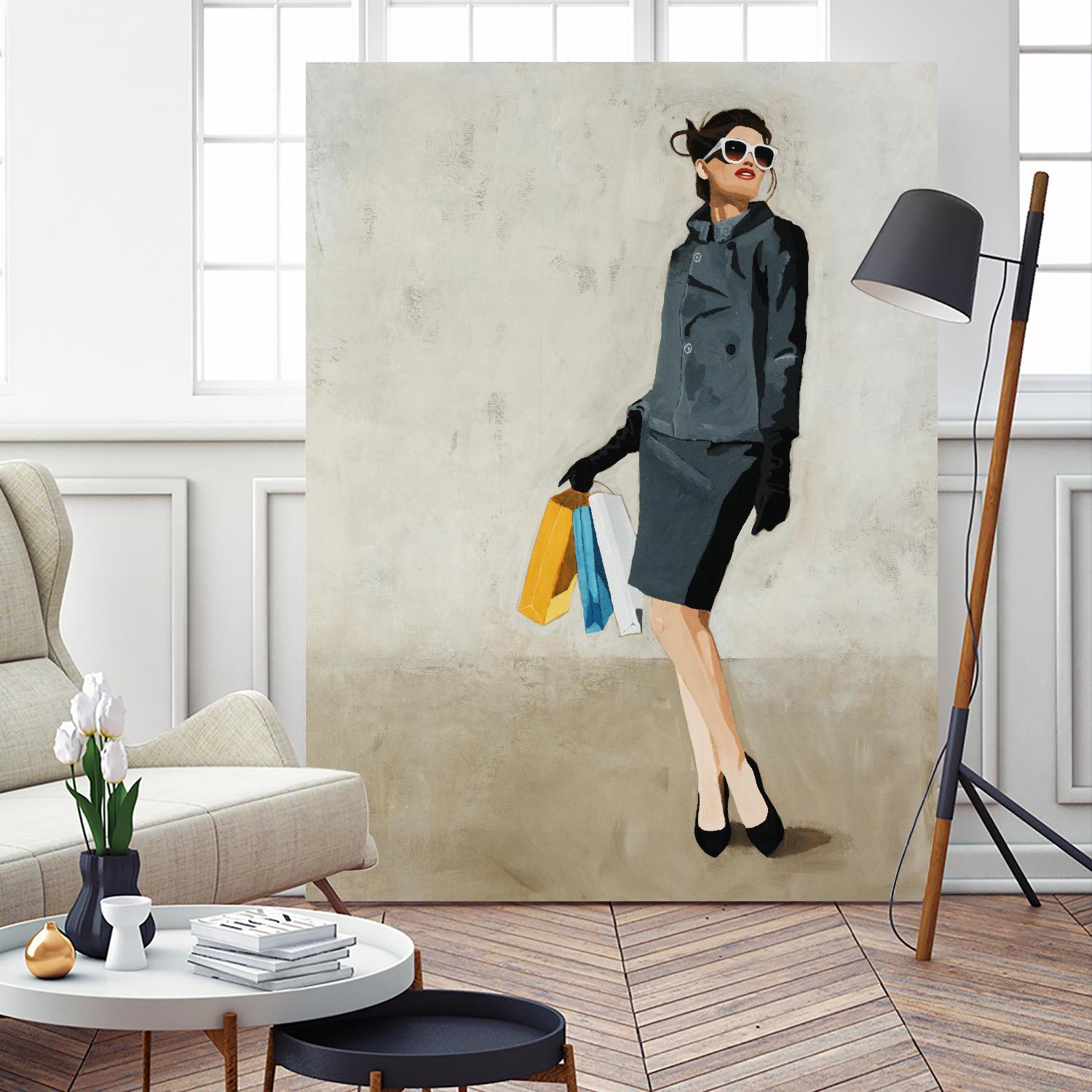 Cosmopolitan by Daleno Art on GIANT ART - blue abstract figure