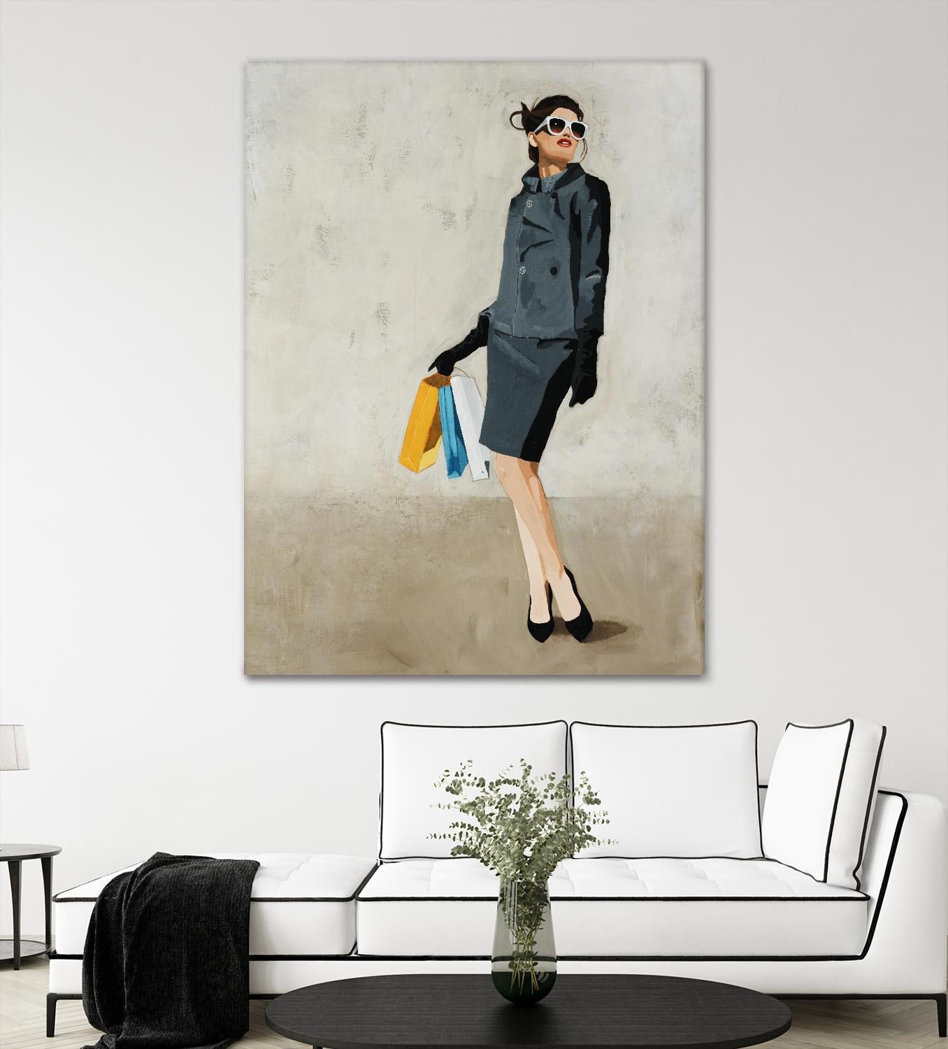 Cosmopolitan by Daleno Art on GIANT ART - blue abstract figure