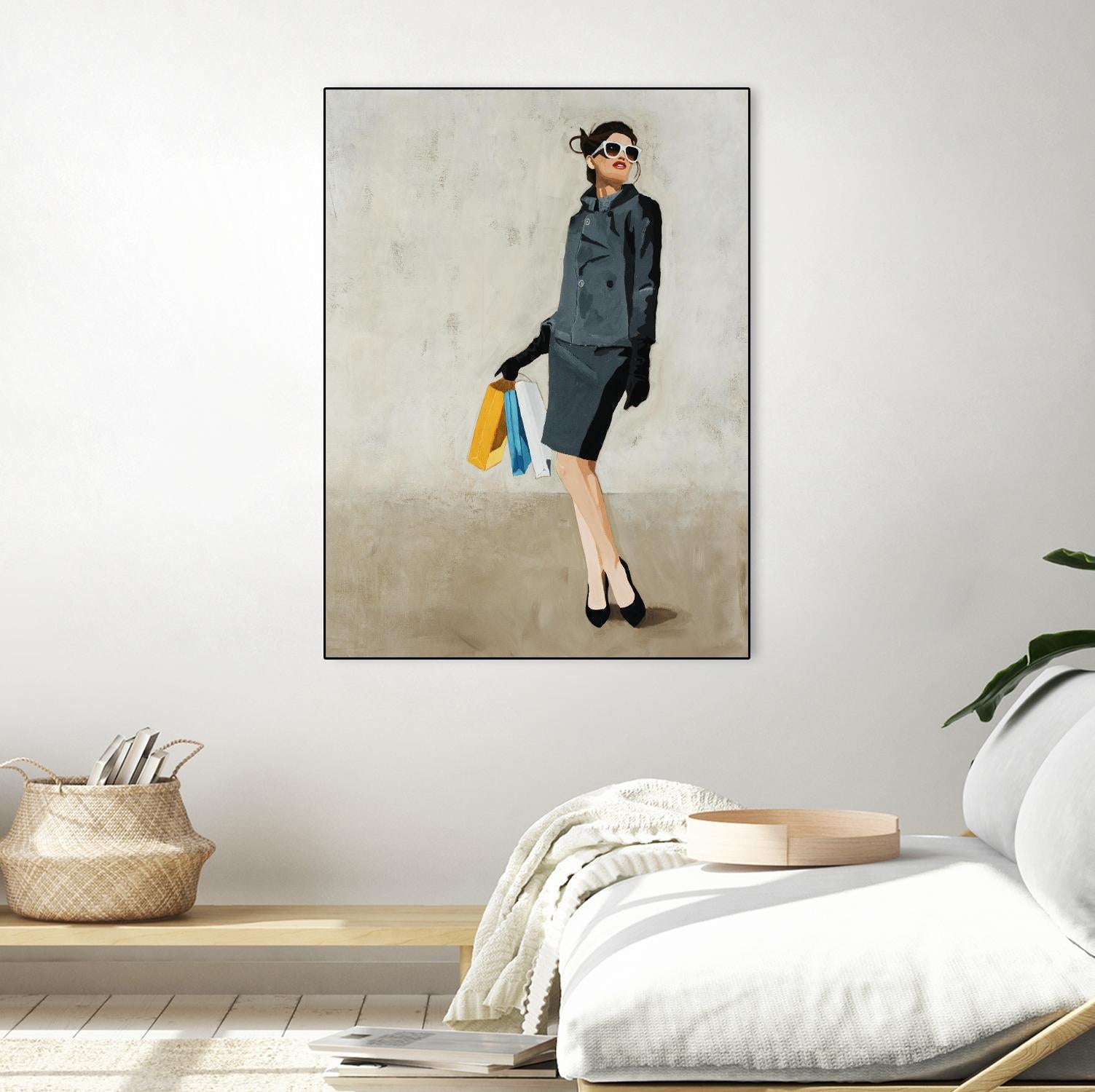 Cosmopolitan by Daleno Art on GIANT ART - blue abstract figure