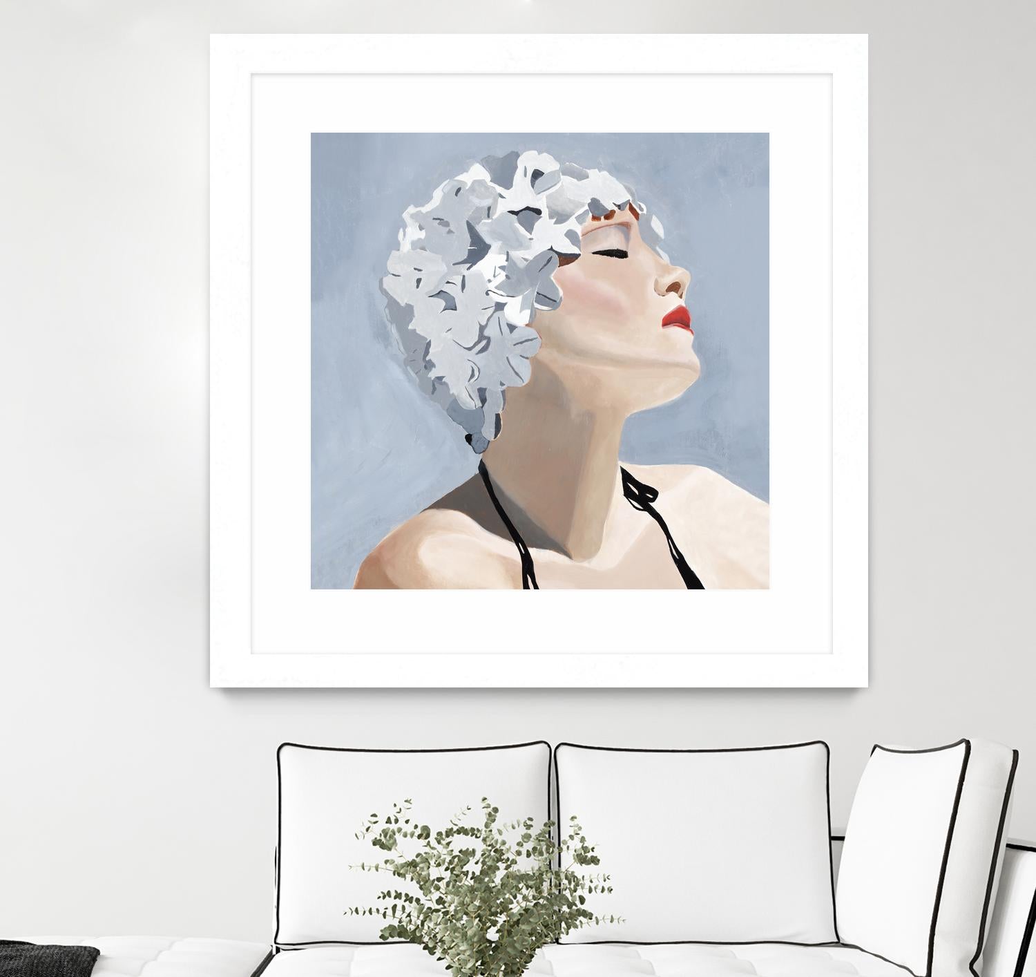 Getting My Tan On by Daleno Art on GIANT ART - red figurative swimmer