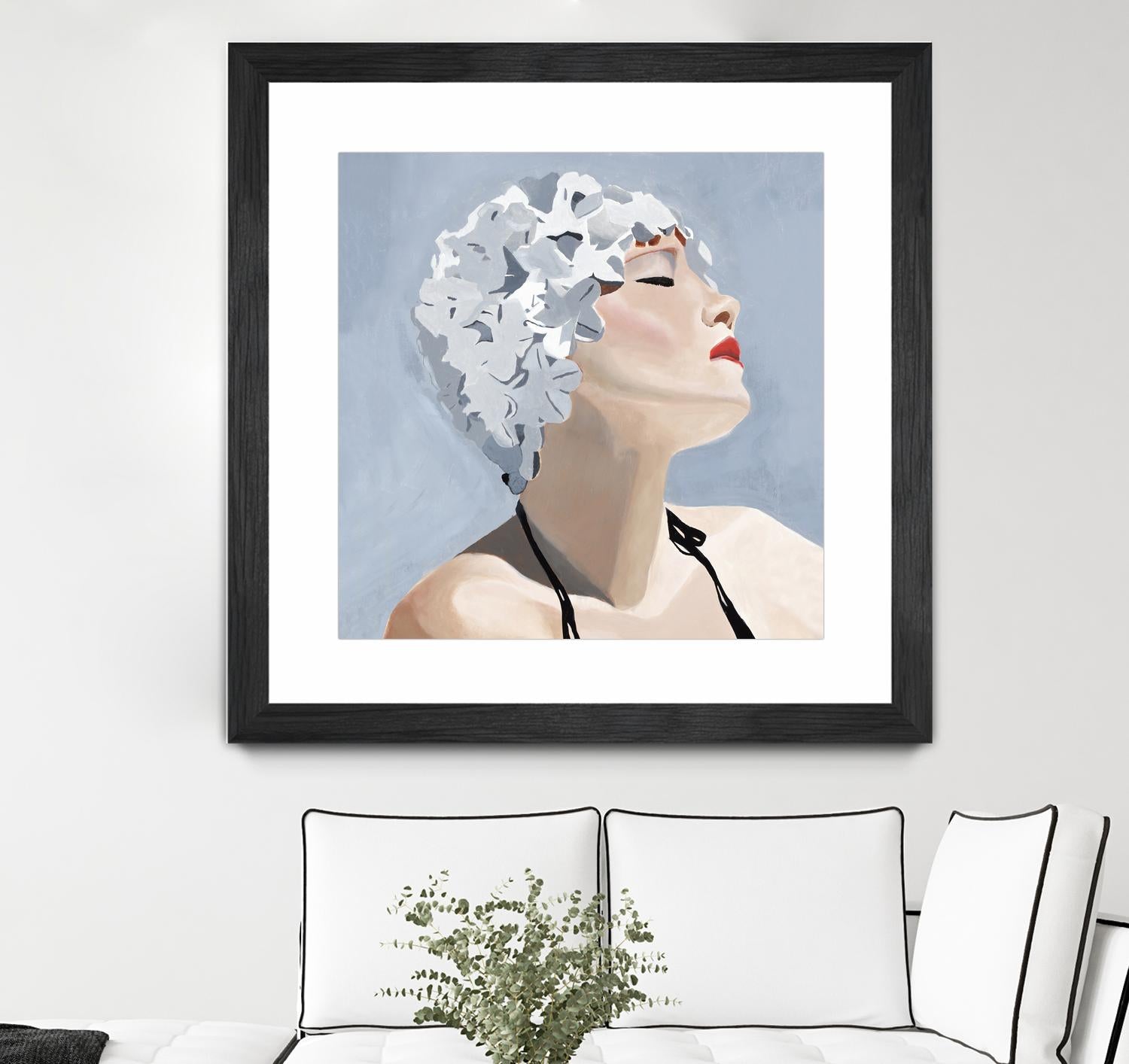 Getting My Tan On by Daleno Art on GIANT ART - red figurative swimmer