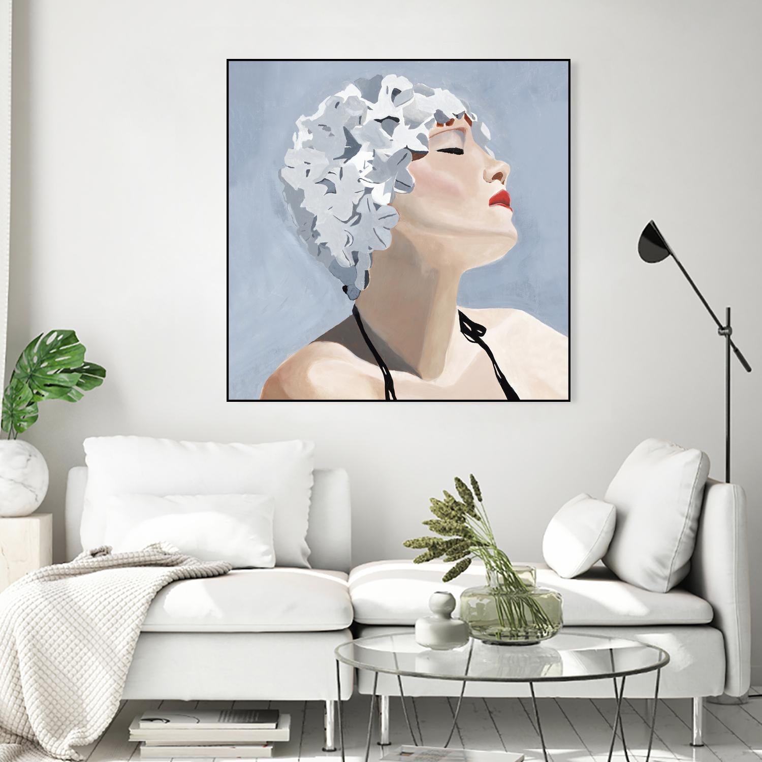 Getting My Tan On by Daleno Art on GIANT ART - red figurative swimmer