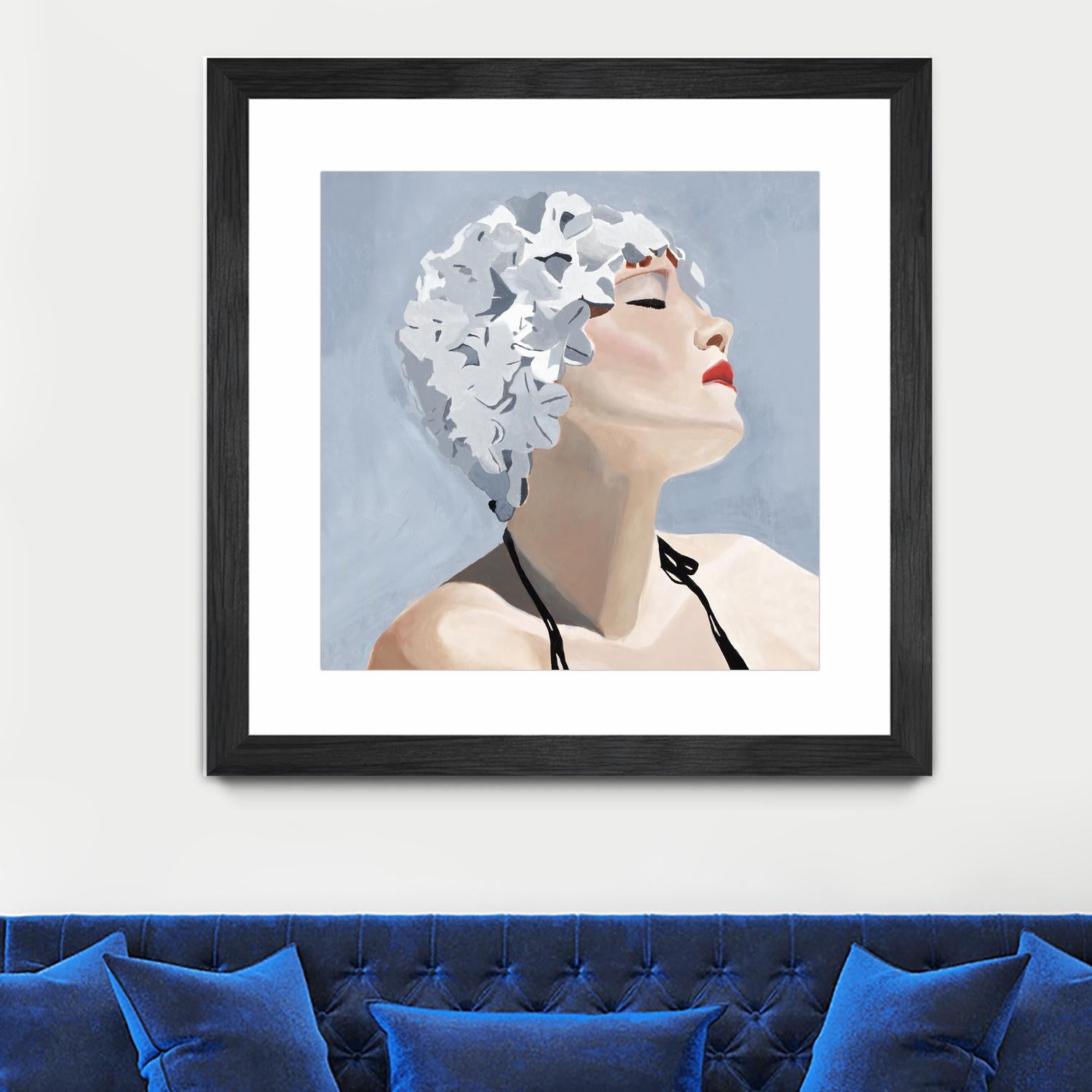 Getting My Tan On by Daleno Art on GIANT ART - red figurative swimmer