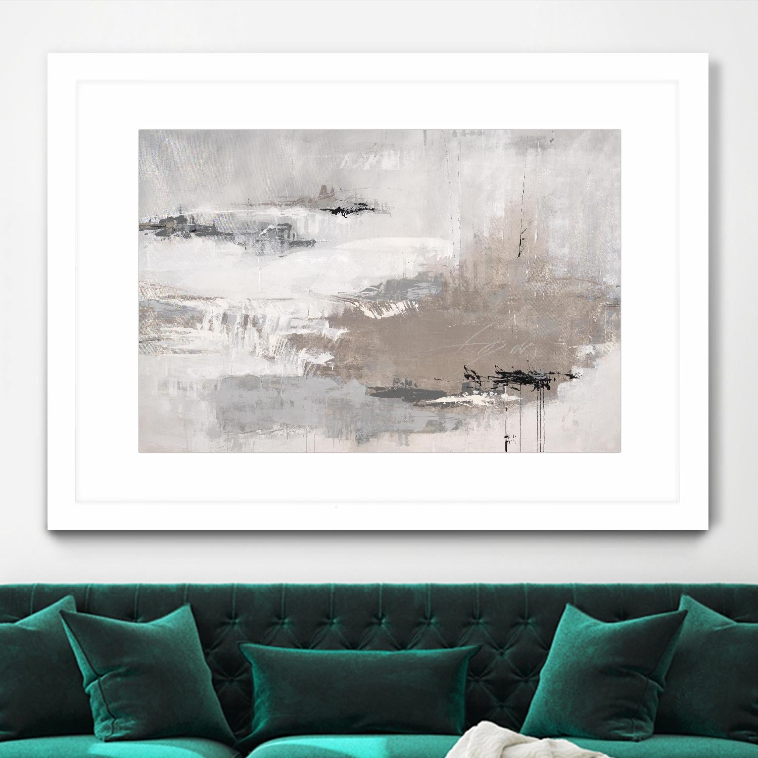 Houston is Calling by Daleno Art on GIANT ART - white abstract abstrait