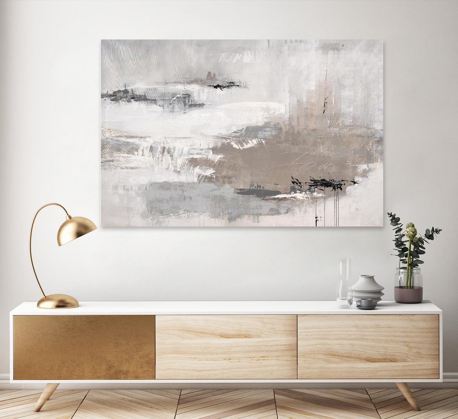 Houston is Calling by Daleno Art on GIANT ART - white abstract abstrait