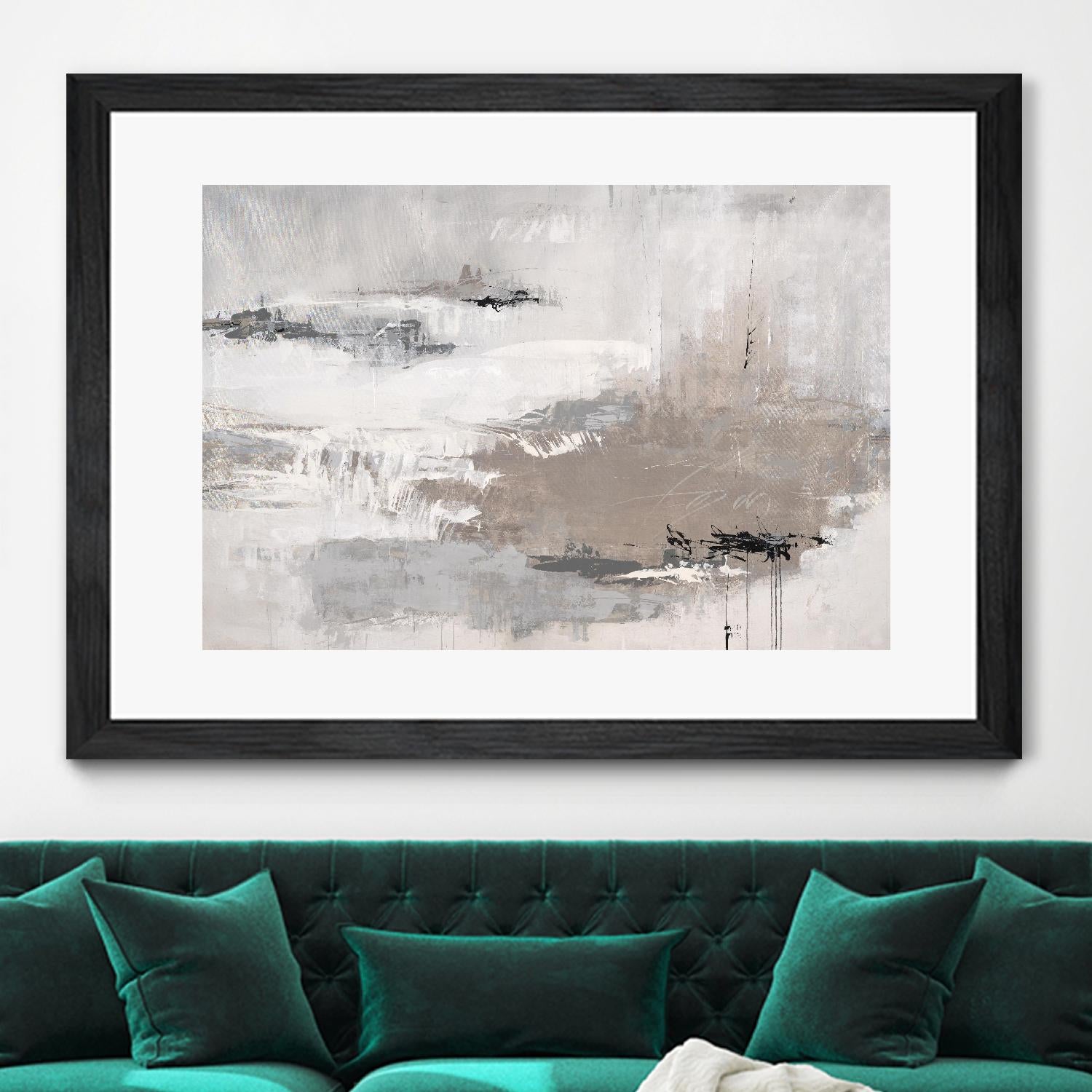 Houston is Calling by Daleno Art on GIANT ART - white abstract abstrait