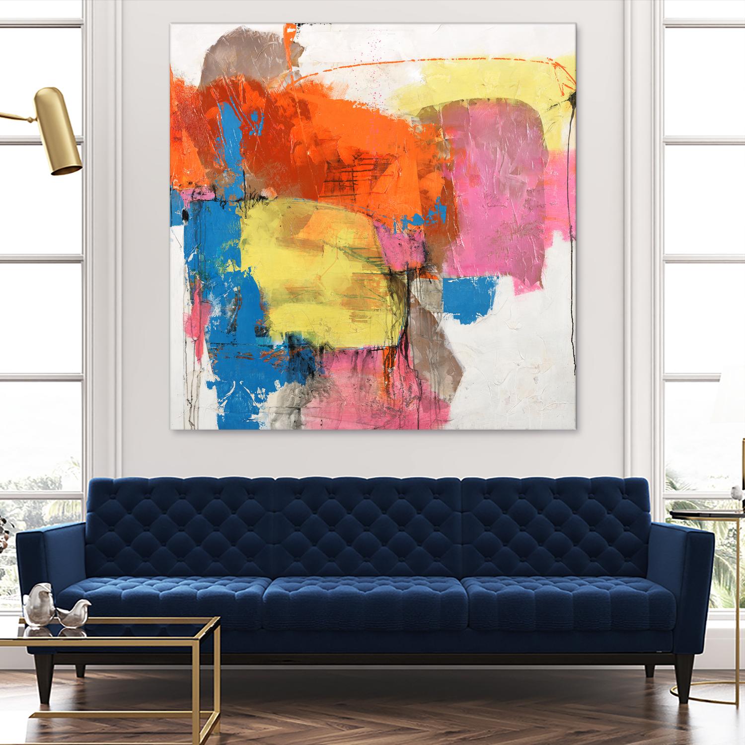 End of Time by Daleno Art on GIANT ART - orange abstract