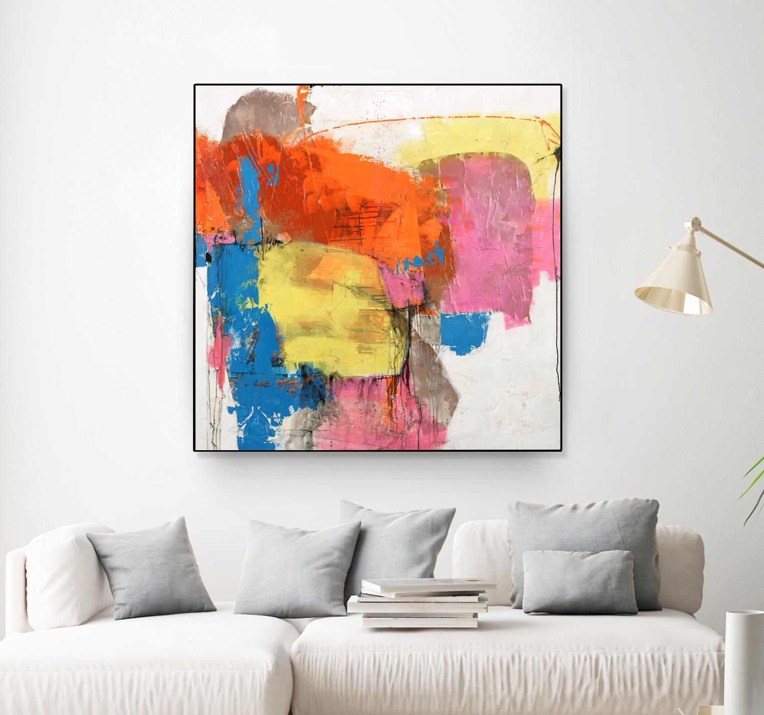 End of Time by Daleno Art on GIANT ART - orange abstract