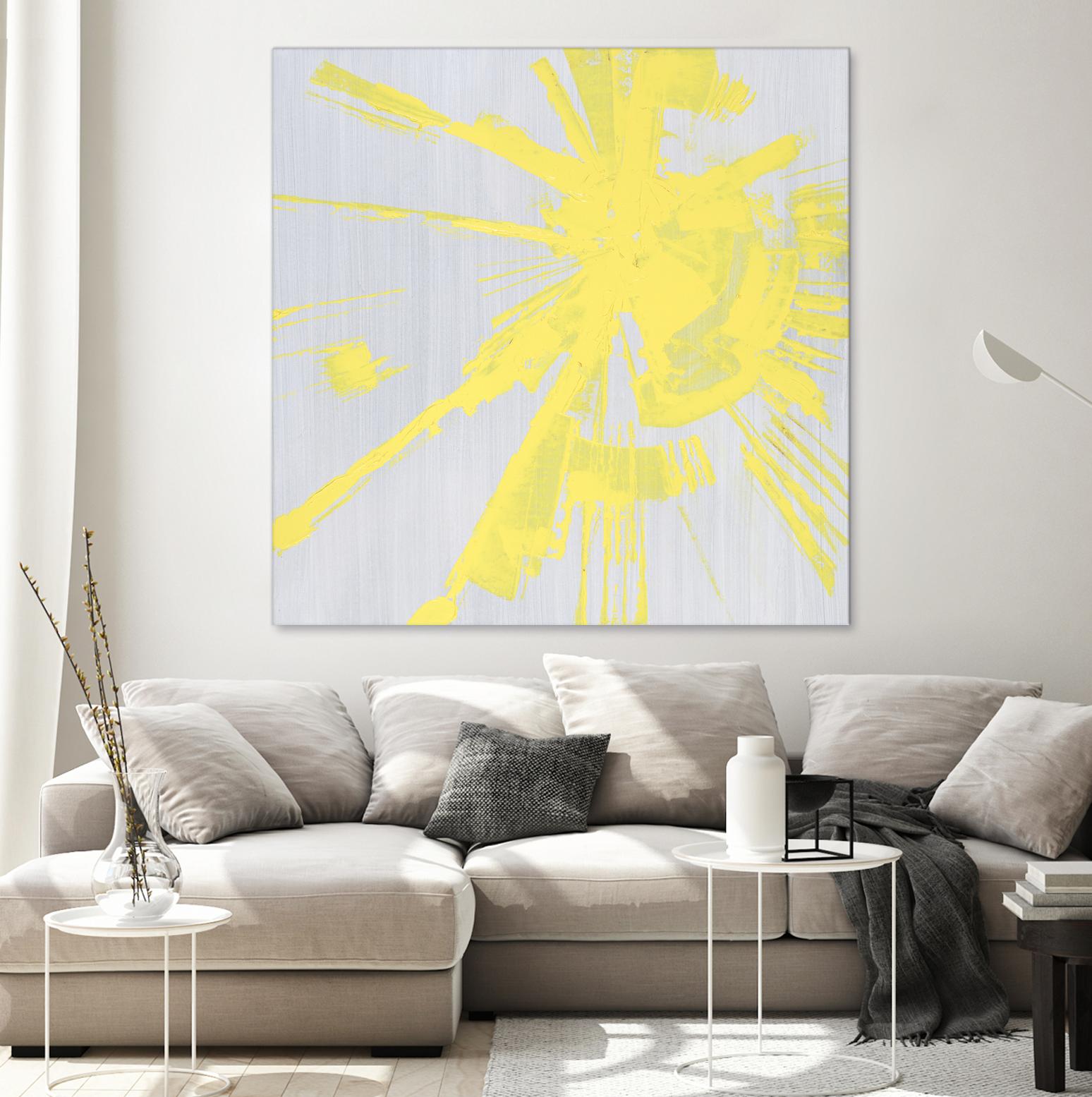 Holiday Festivities I by Daleno Art on GIANT ART - yellow abstract
