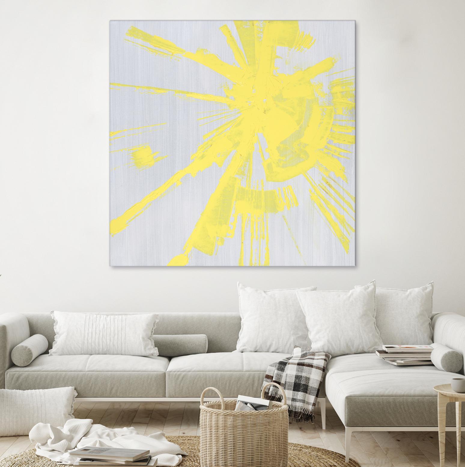 Holiday Festivities I by Daleno Art on GIANT ART - yellow abstract