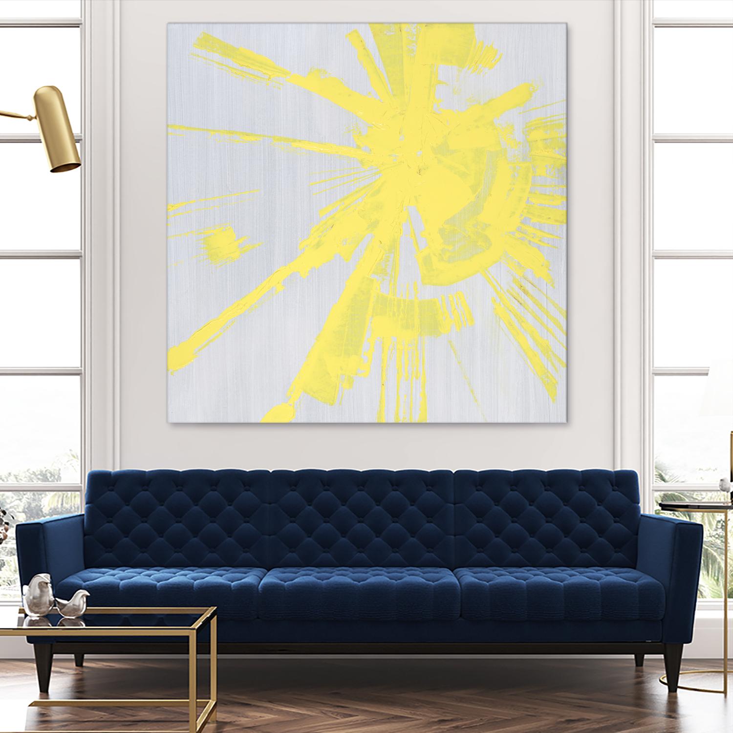 Holiday Festivities I by Daleno Art on GIANT ART - yellow abstract