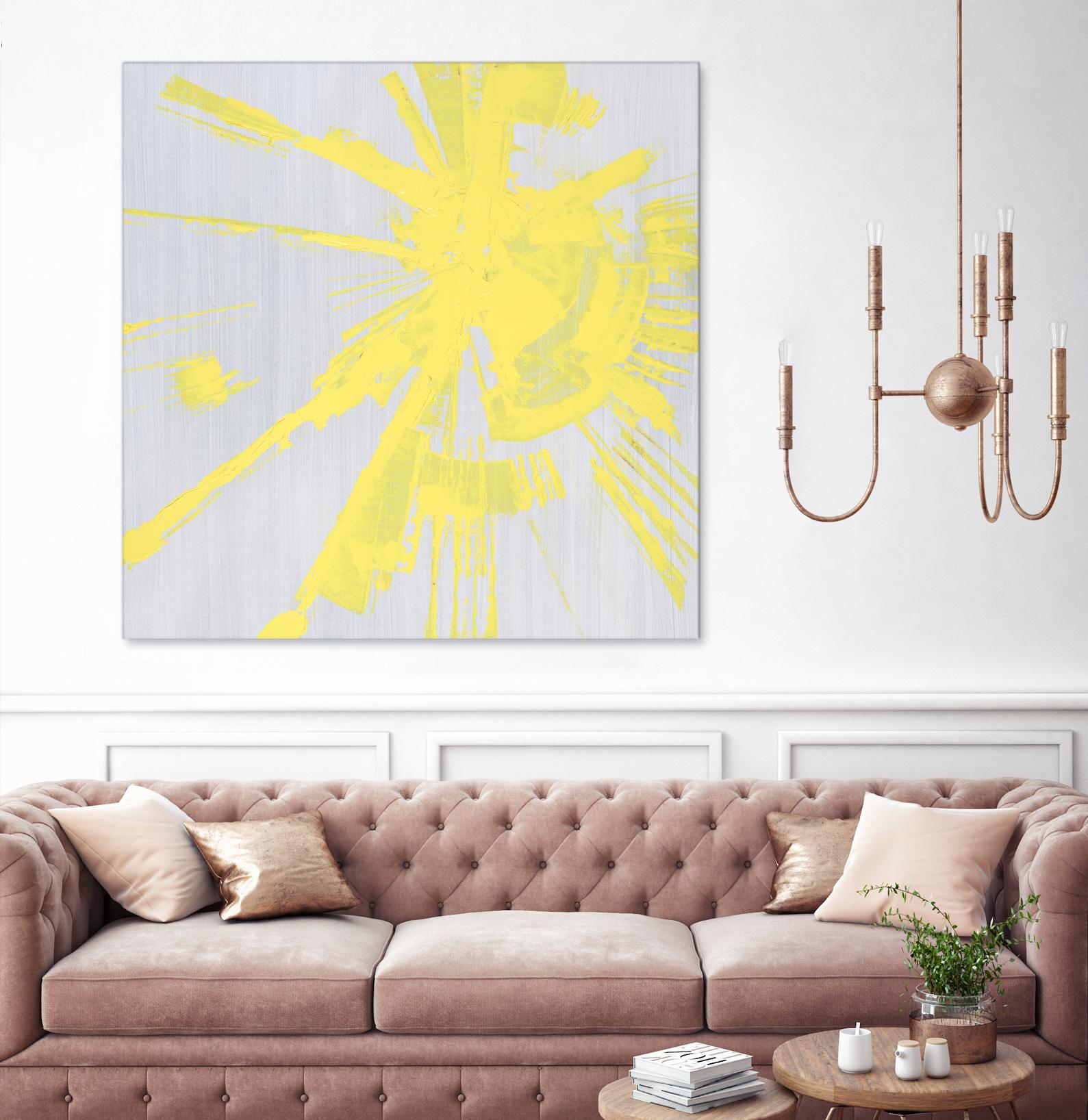 Holiday Festivities I by Daleno Art on GIANT ART - yellow abstract