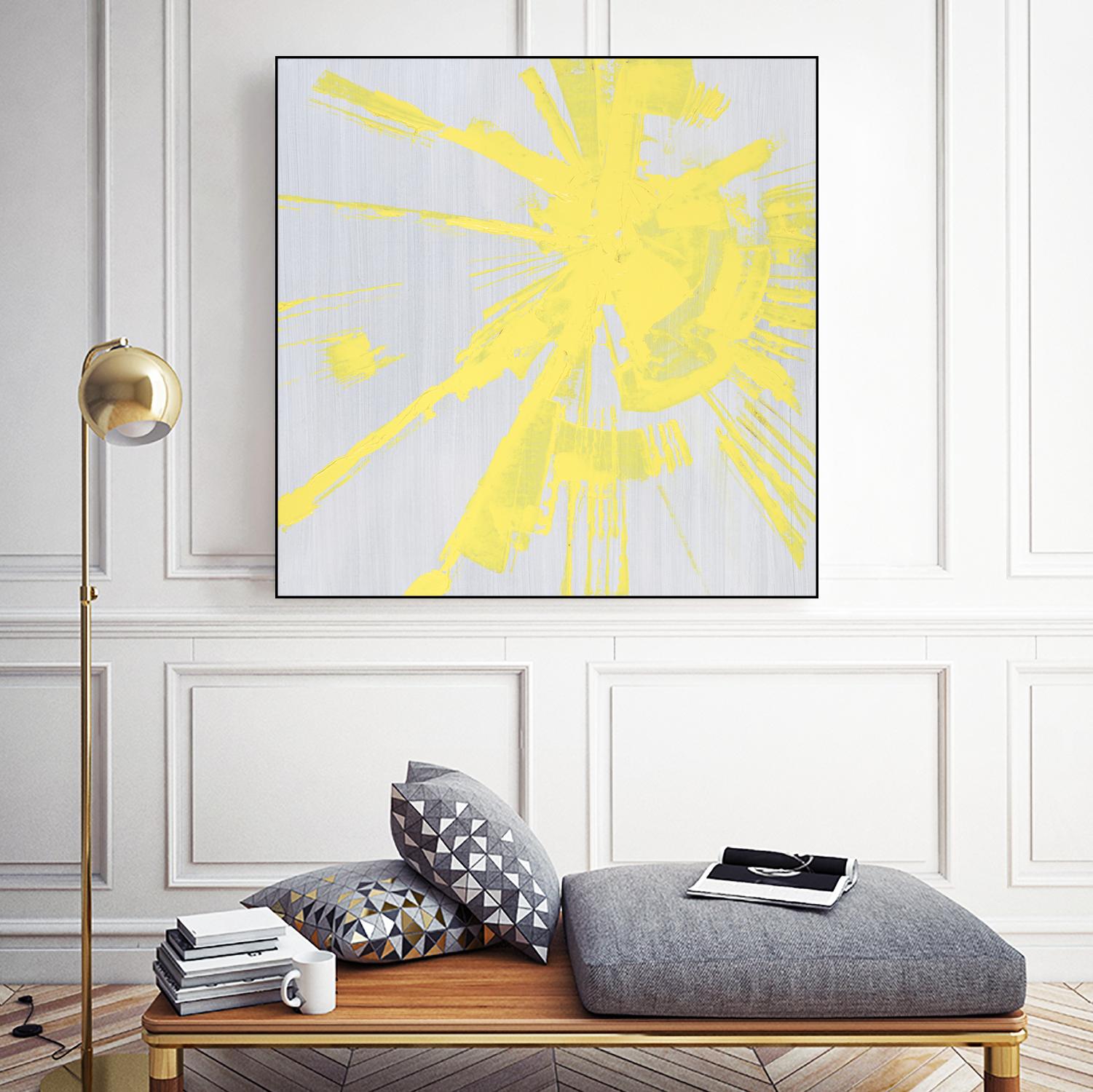 Holiday Festivities I by Daleno Art on GIANT ART - yellow abstract