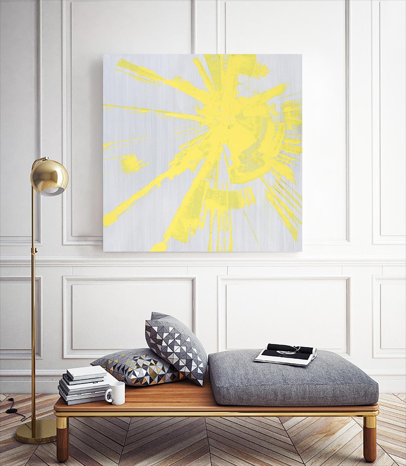 Holiday Festivities I by Daleno Art on GIANT ART - yellow abstract
