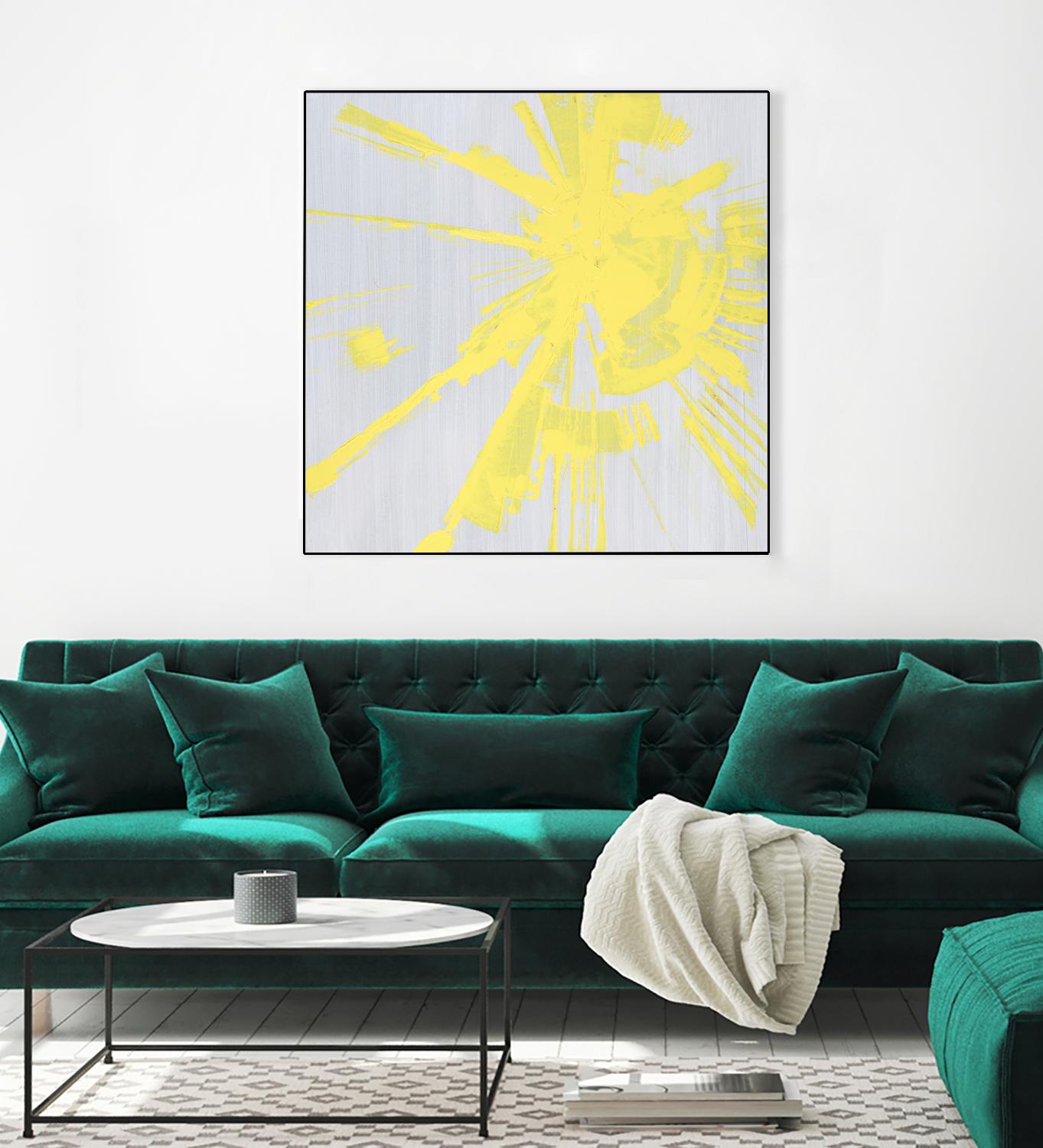 Holiday Festivities I by Daleno Art on GIANT ART - yellow abstract