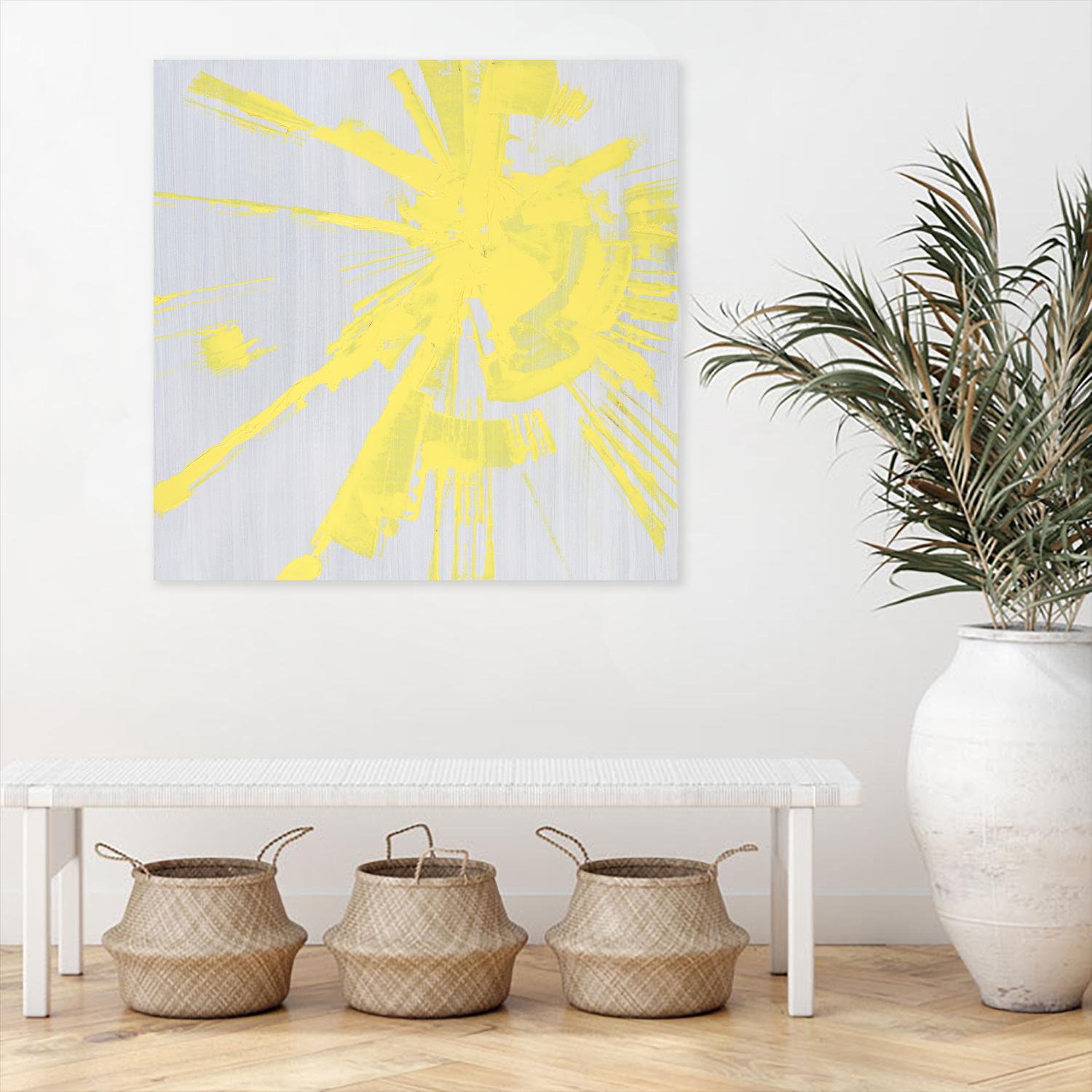 Holiday Festivities I by Daleno Art on GIANT ART - yellow abstract
