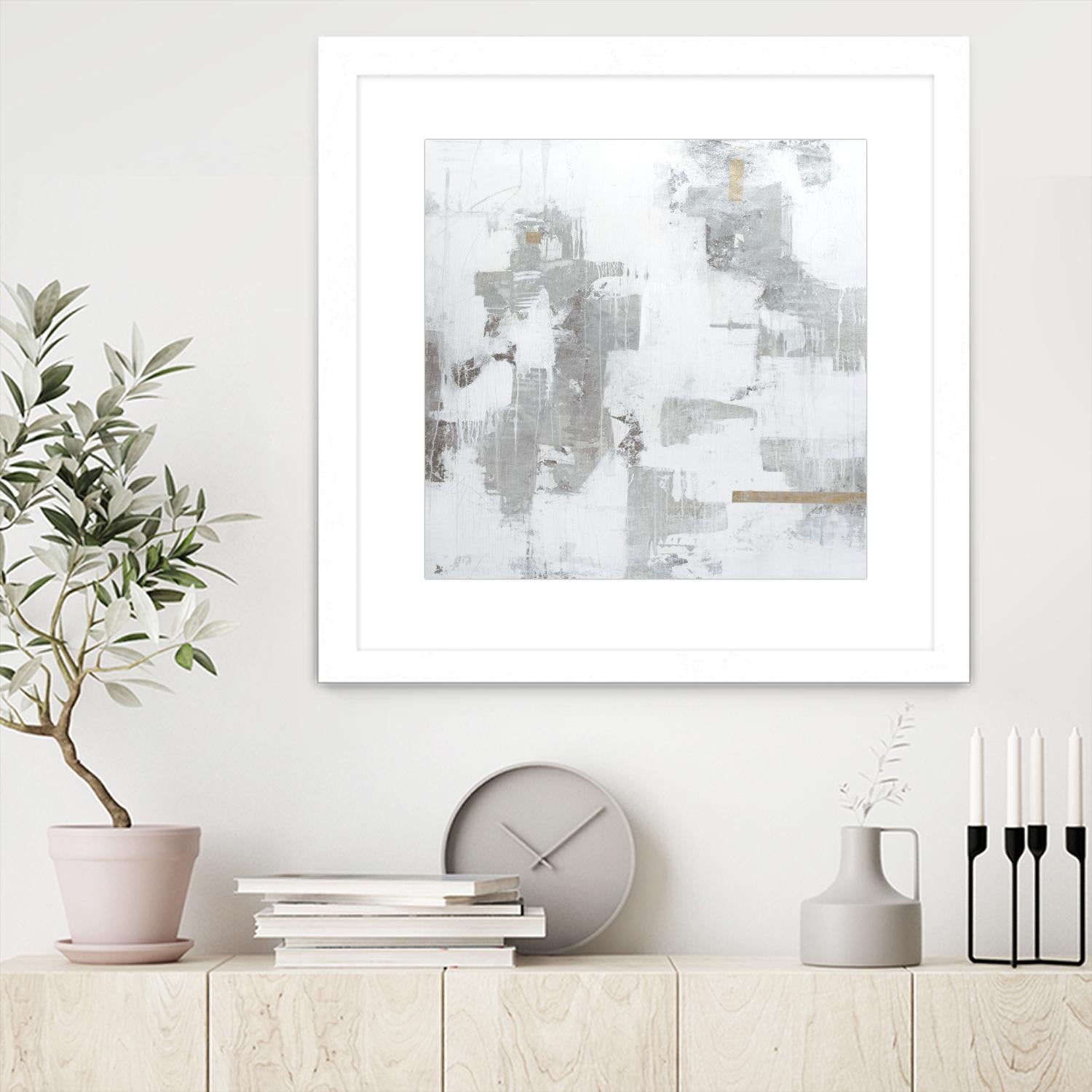 Haloed in Metallic II by Daleno Art on GIANT ART - gold abstract abstract