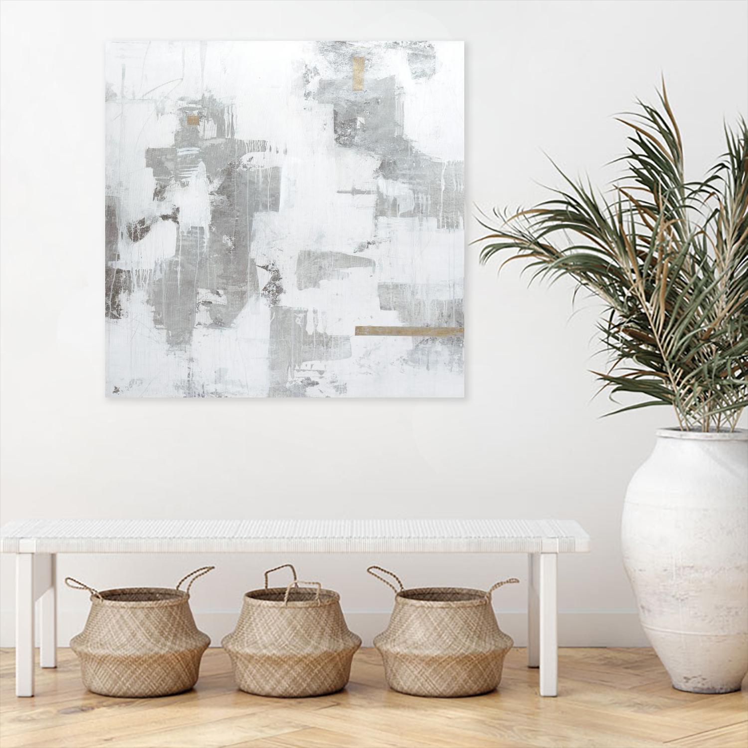 Haloed in Metallic II by Daleno Art on GIANT ART - gold abstract abstract