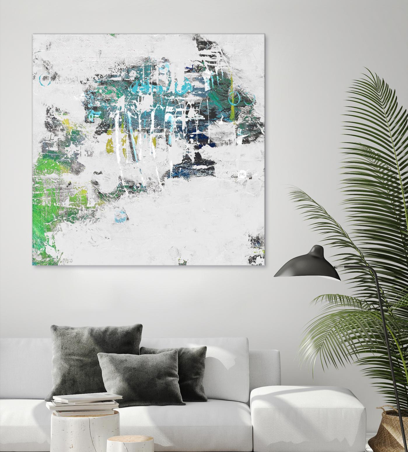 cool Kids I by Daleno Art on GIANT ART - green abstract abstrait