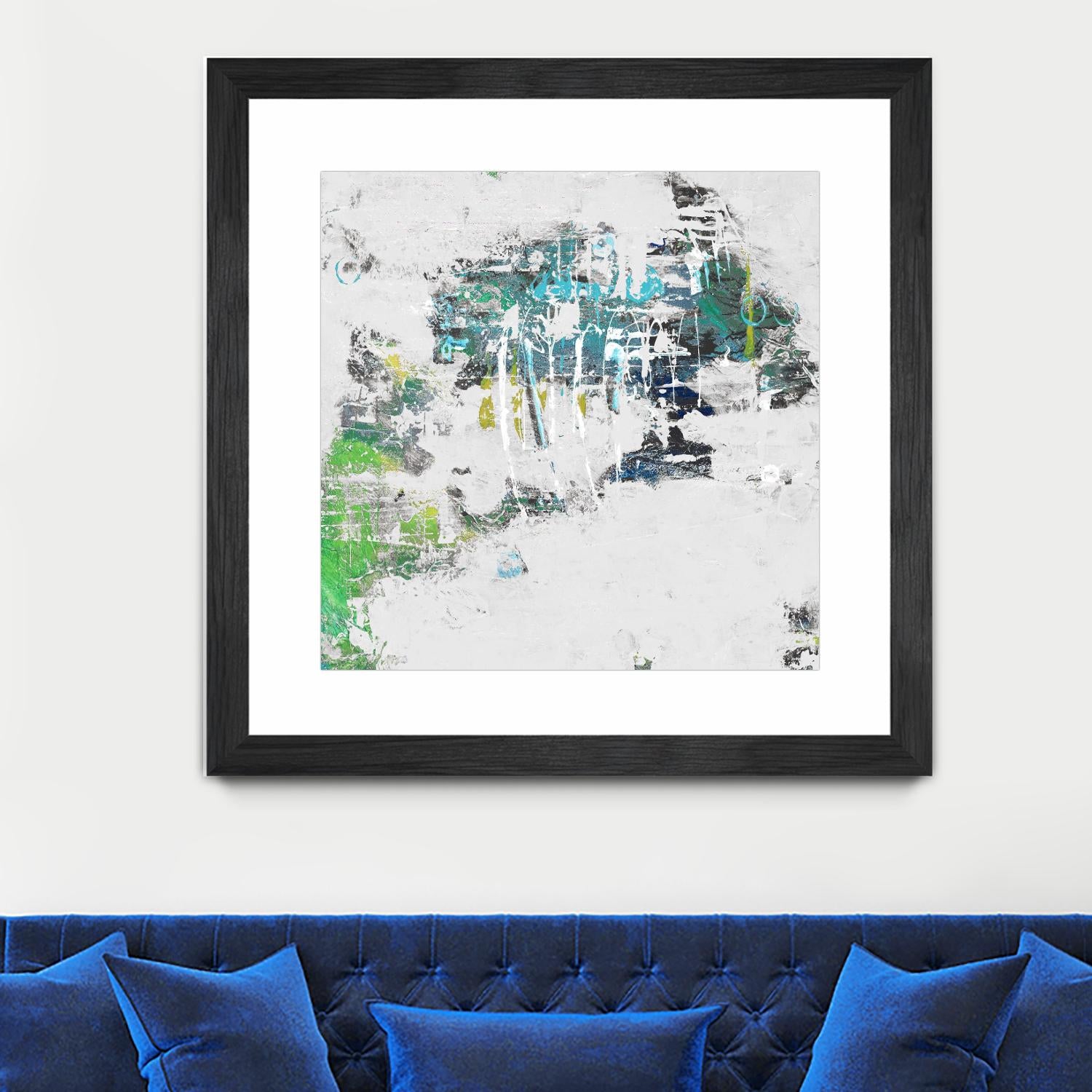 cool Kids I by Daleno Art on GIANT ART - green abstract abstrait