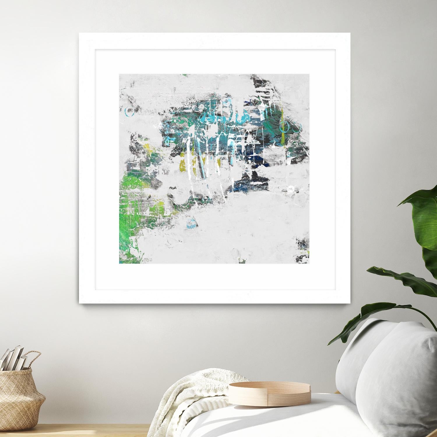 cool Kids I by Daleno Art on GIANT ART - green abstract abstrait